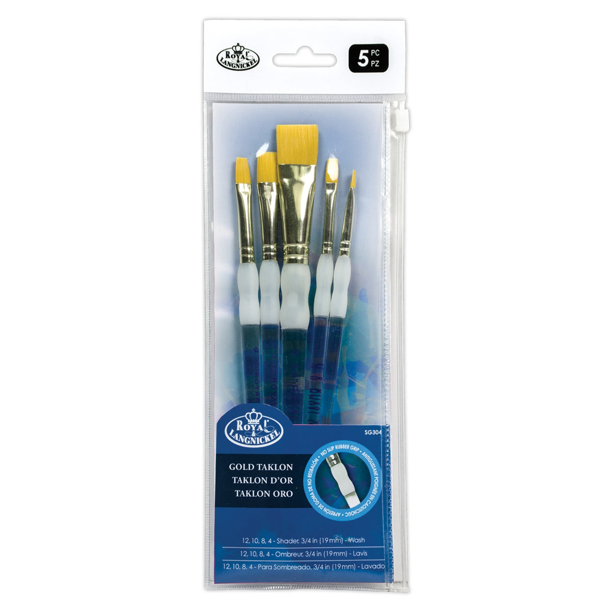 Soft Grip Flat 5/Pk Set