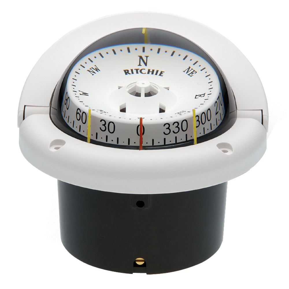 Ritchie Hf-743W Helmsman Compass Flush Mount - White