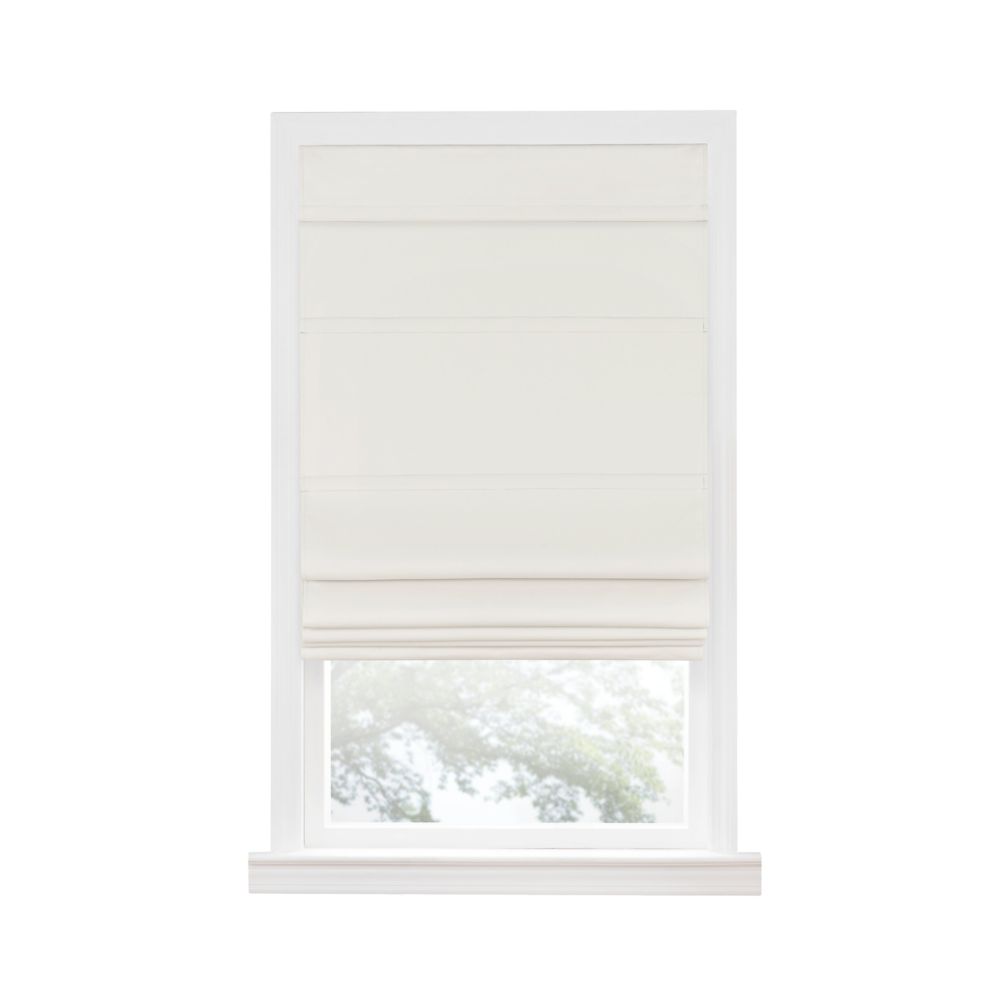 Cordless Blackout Roman Window Shade 35X64 Ivory