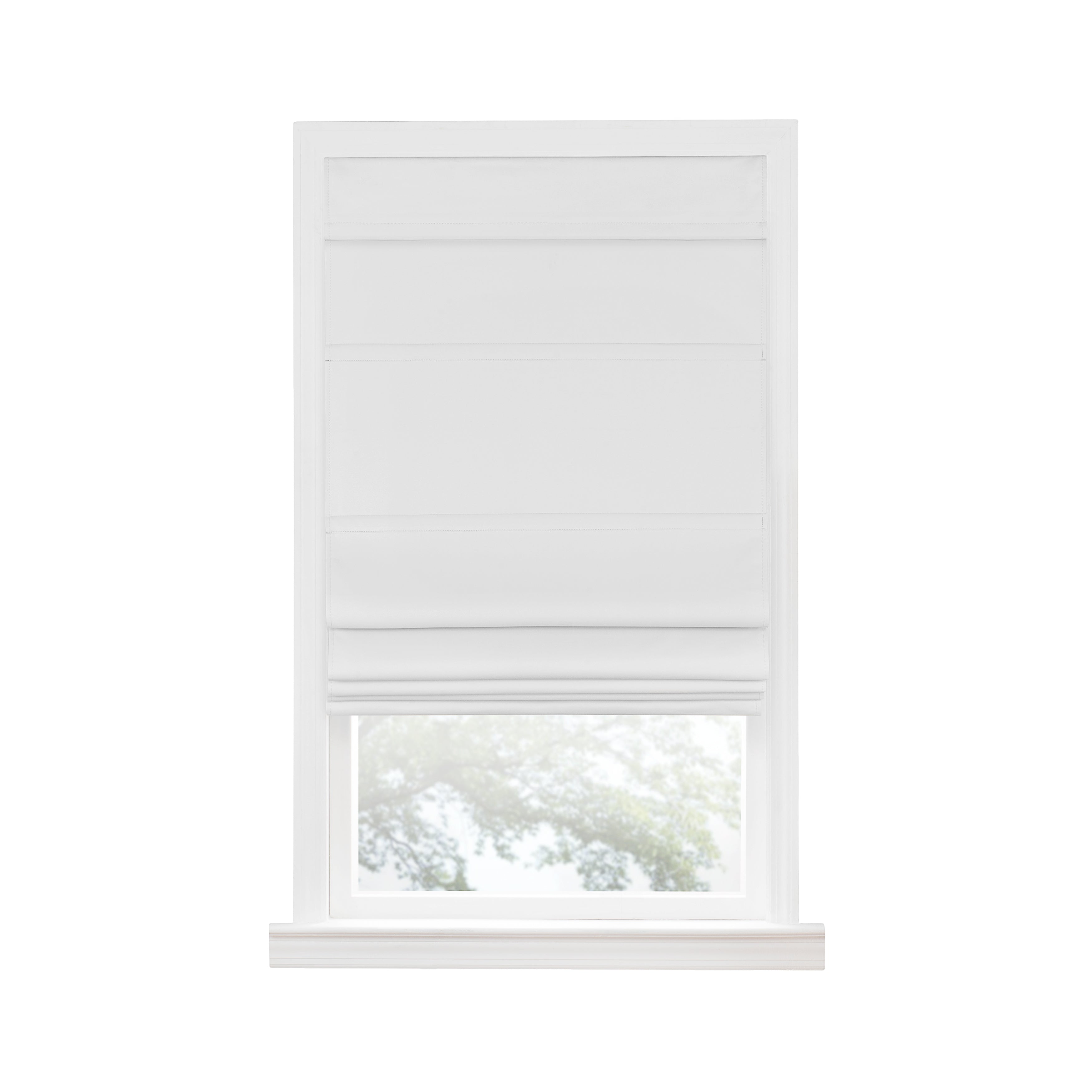 Cordless Blackout Roman Window Shade 31X64 White