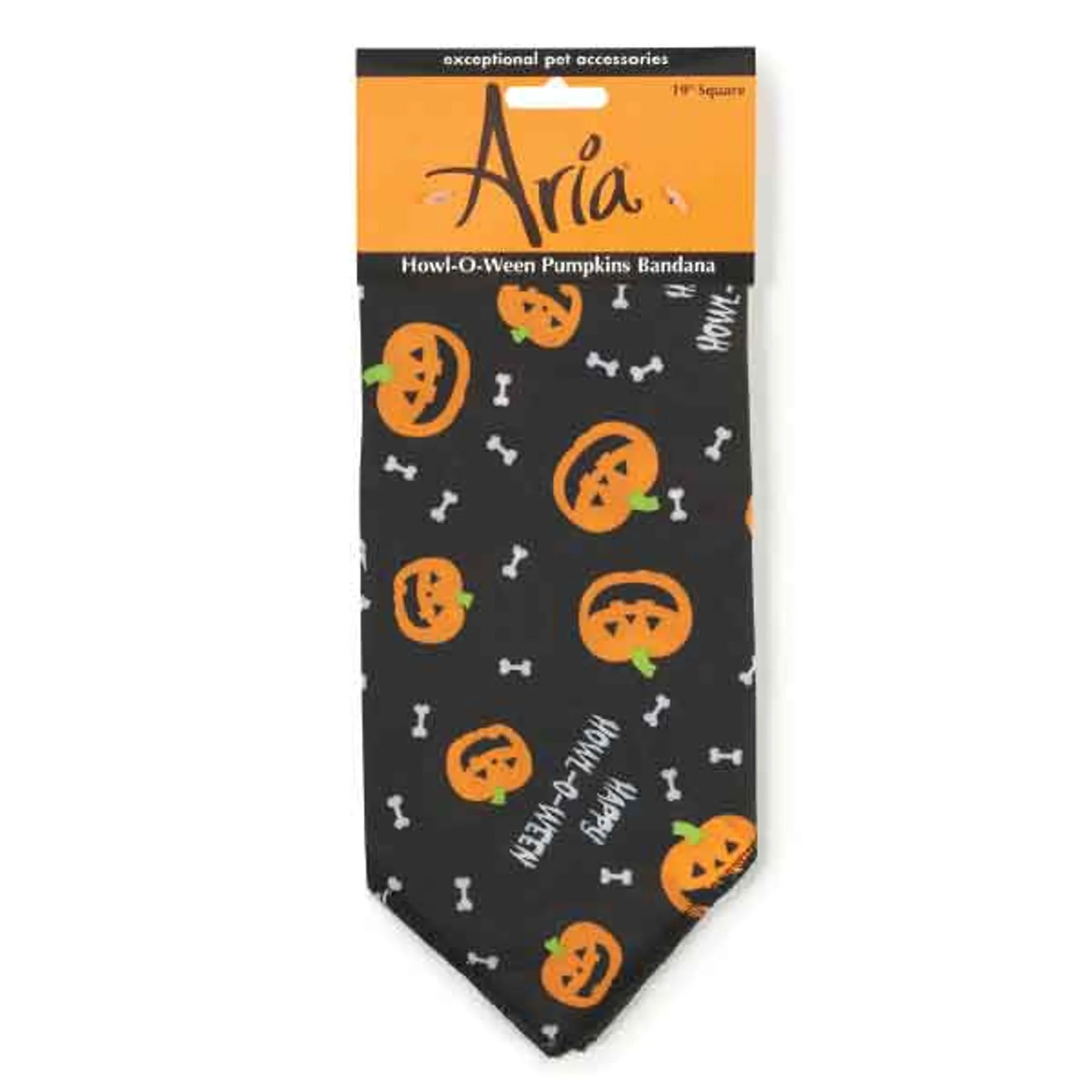 Ar Howl-O-Ween Pumpkins Bandana Blk