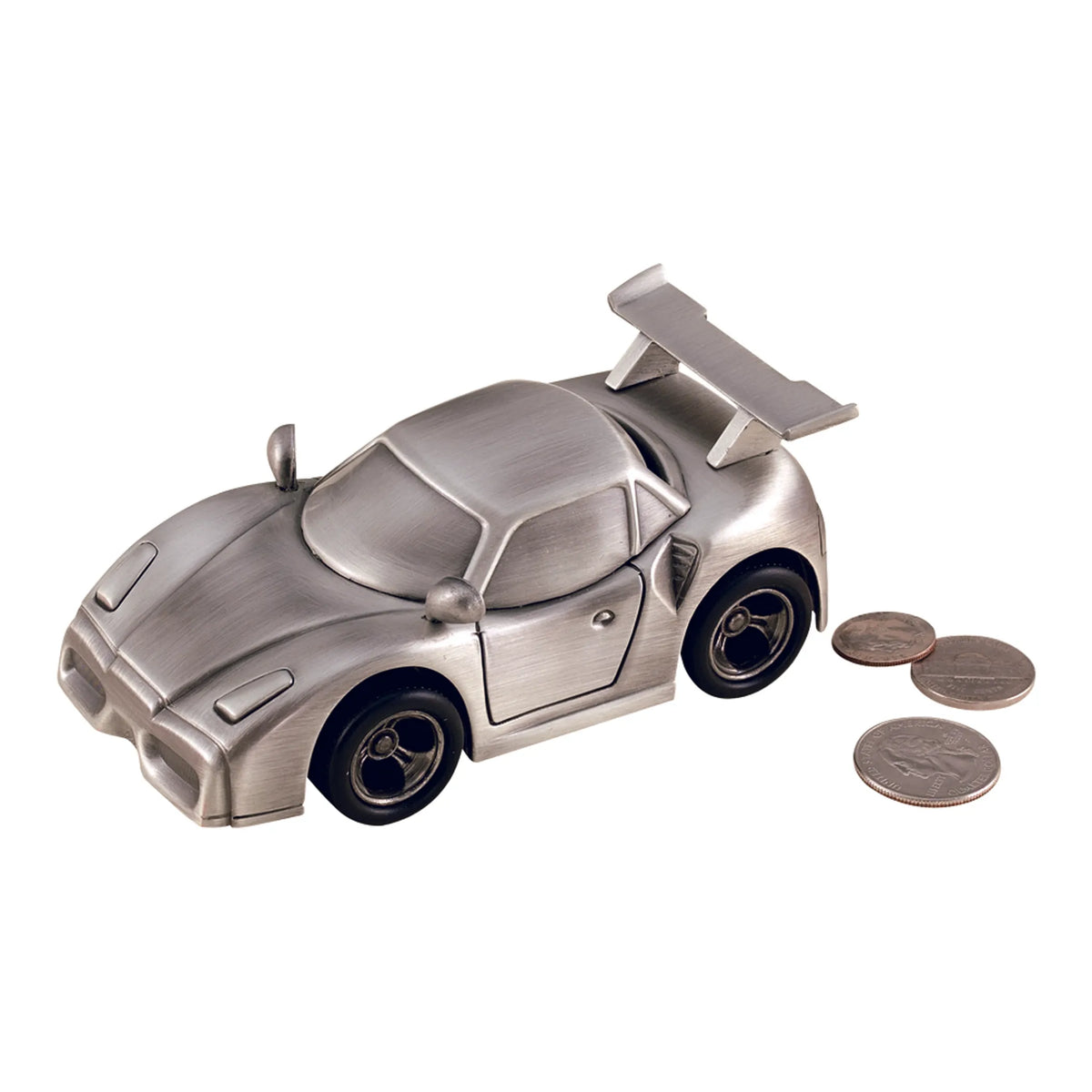 Sports Car Bank, Pewter Finish 2.5' X 4.75'
