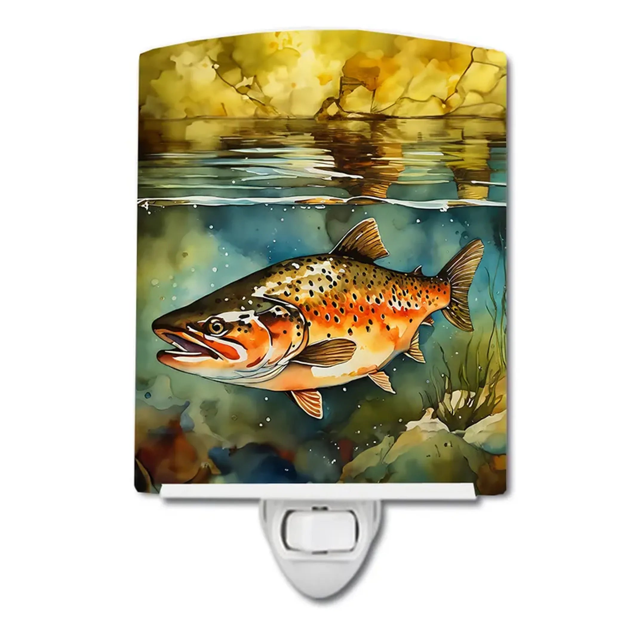 Brown Ceramic Night Light