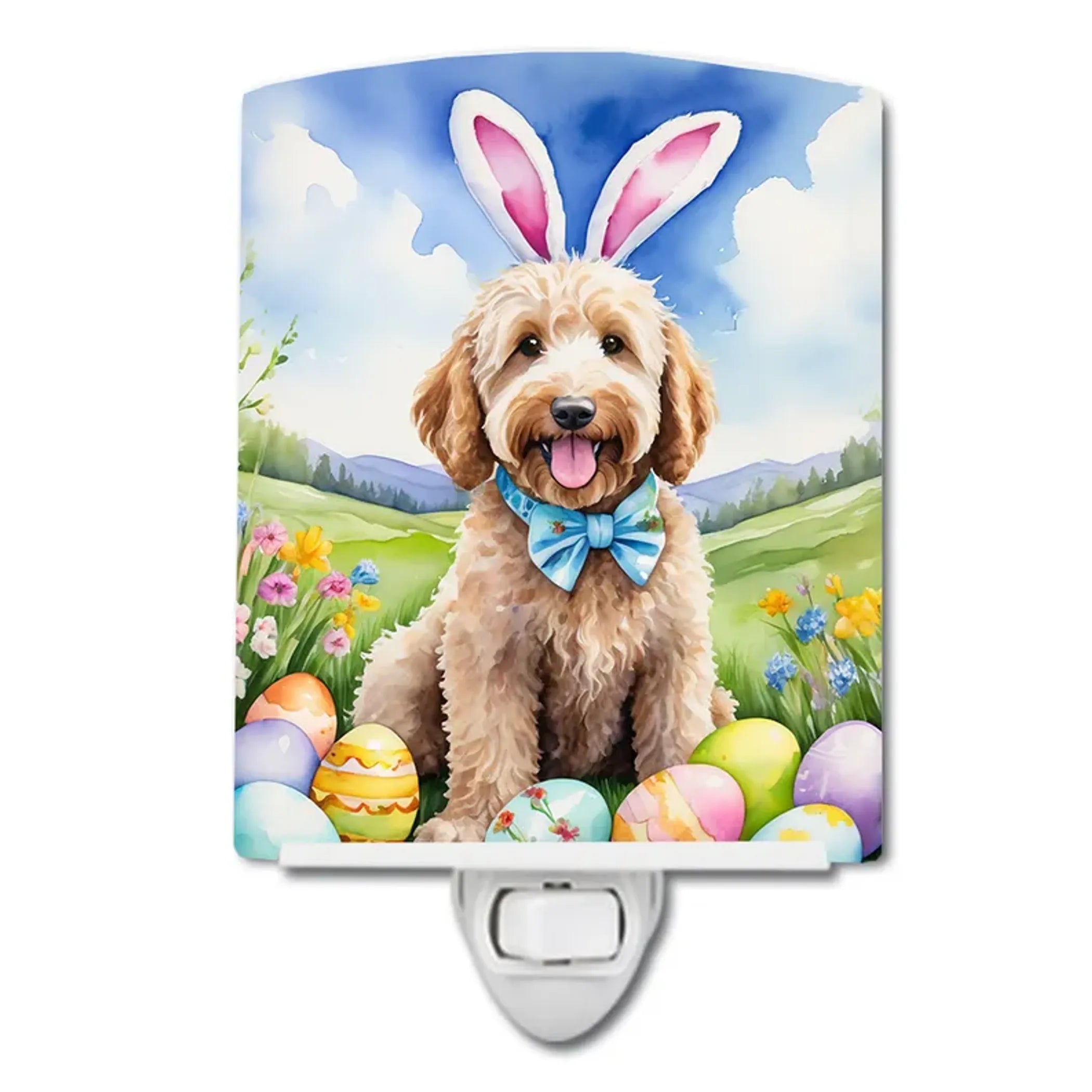 Goldendoodle Ceramic Night Light