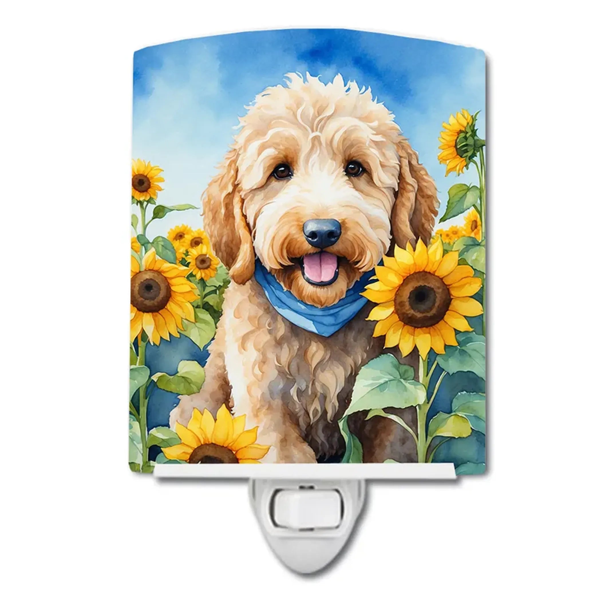 Goldendoodle Ceramic Night Light