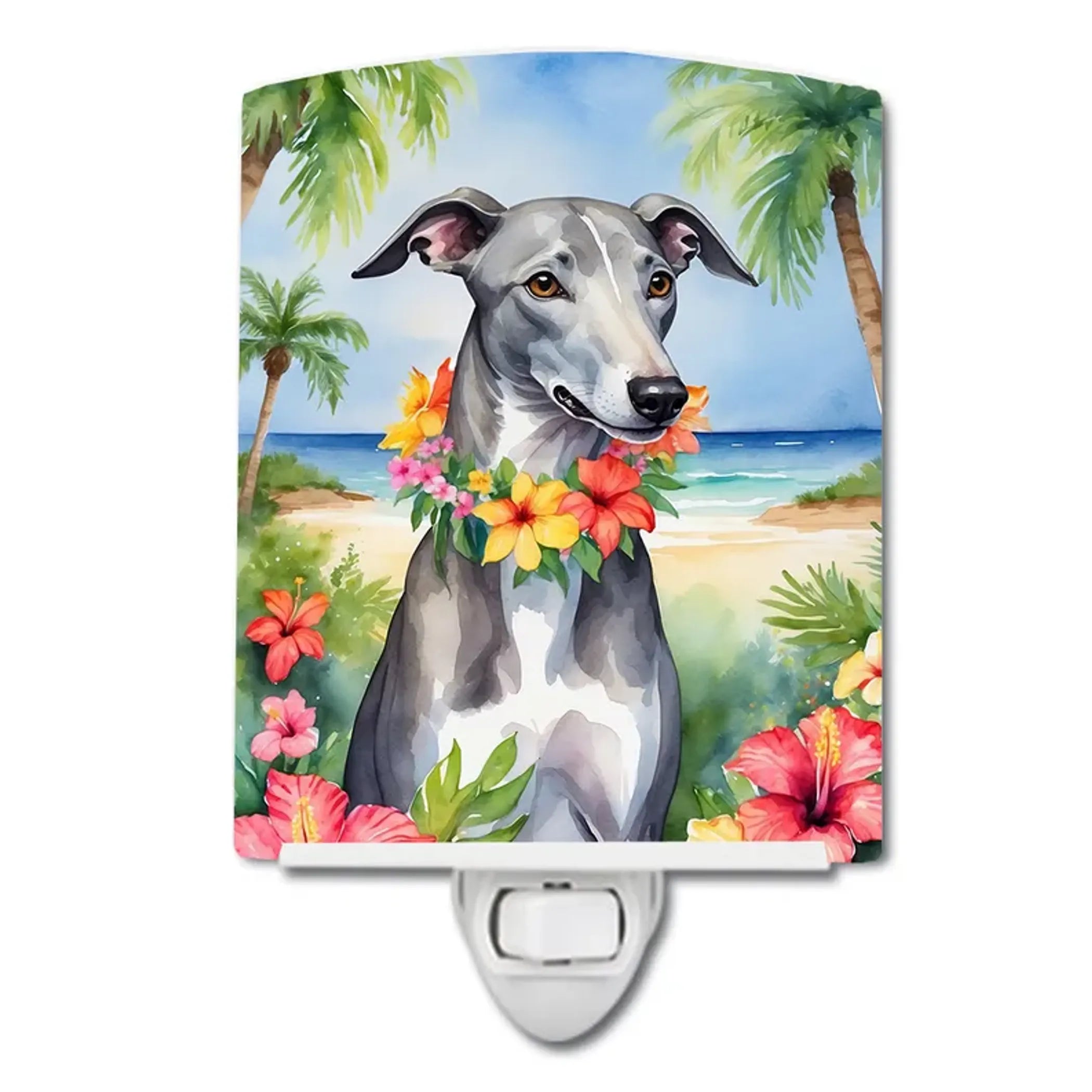 Greyhound Ceramic Night Light