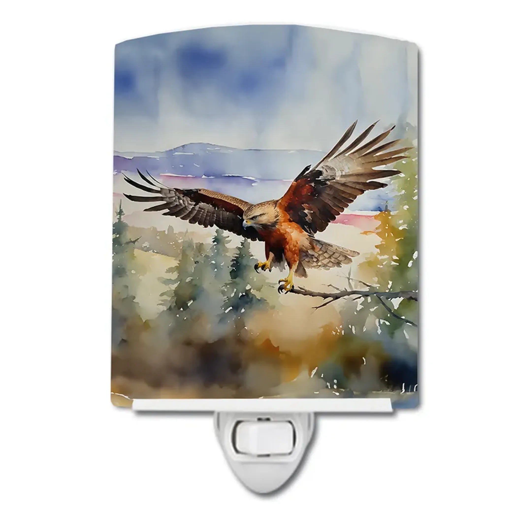 Hawk Ceramic Night Light
