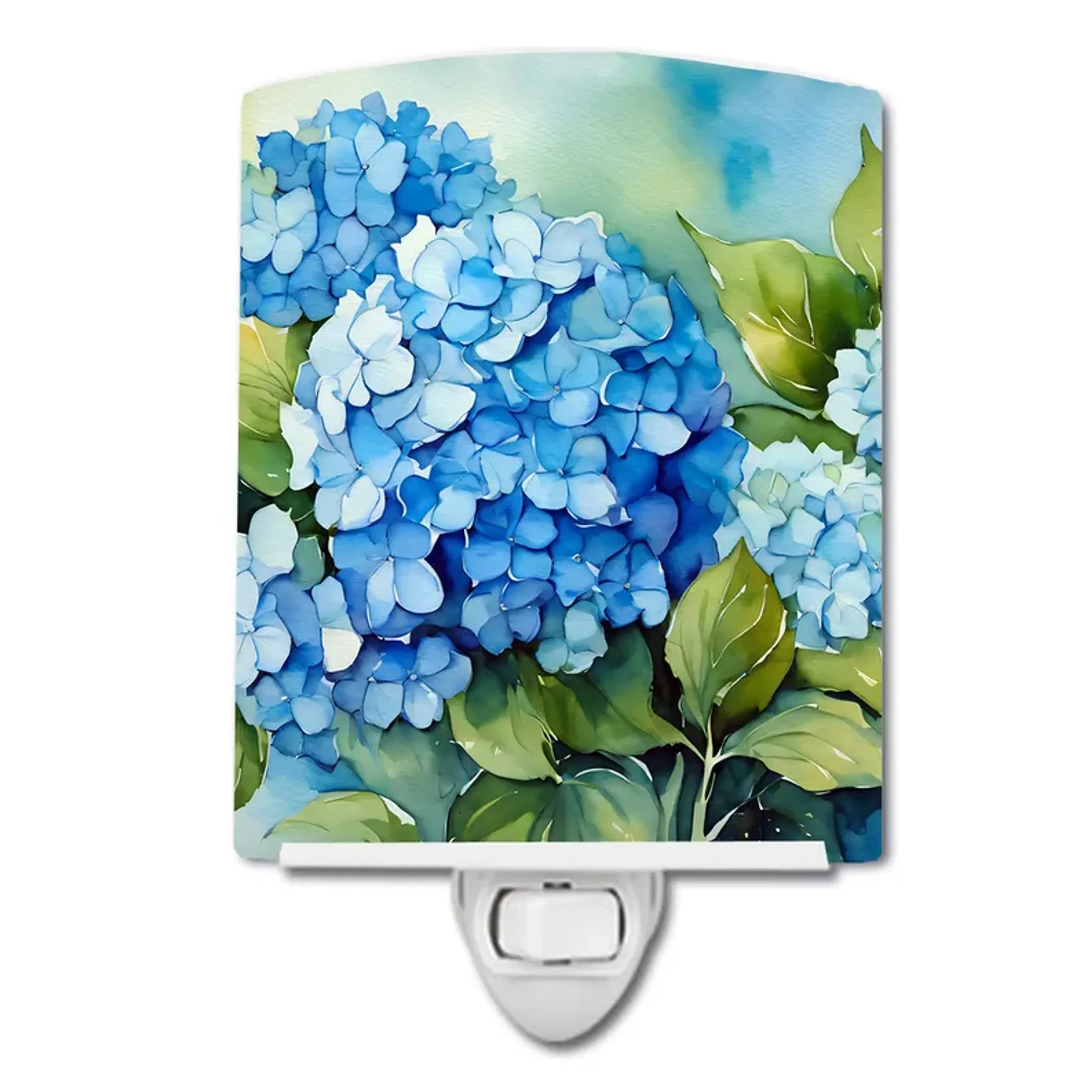 Hydrangeas Ceramic Night Light