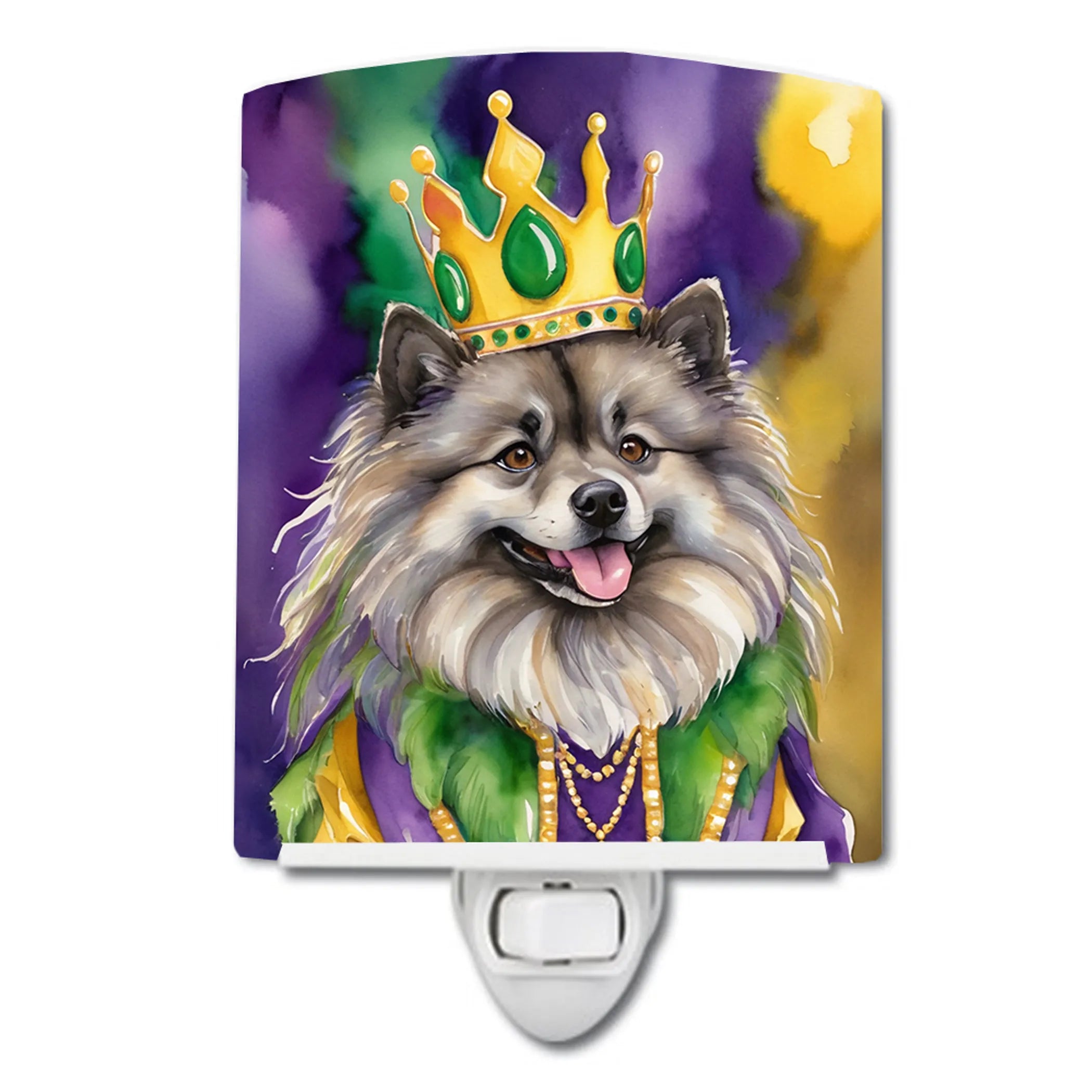 Keeshond Ceramic Night Light