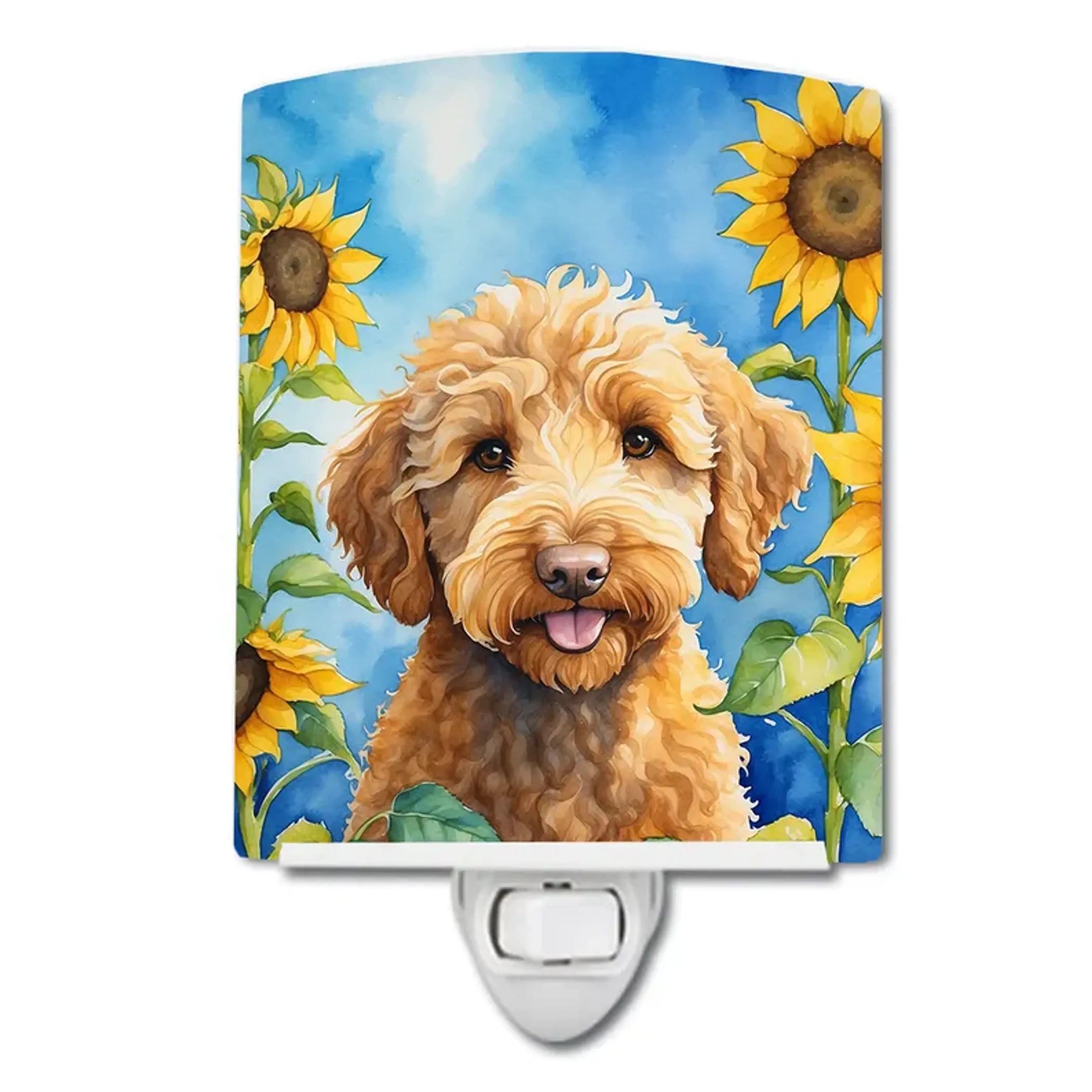 Labradoodle Ceramic Night Light
