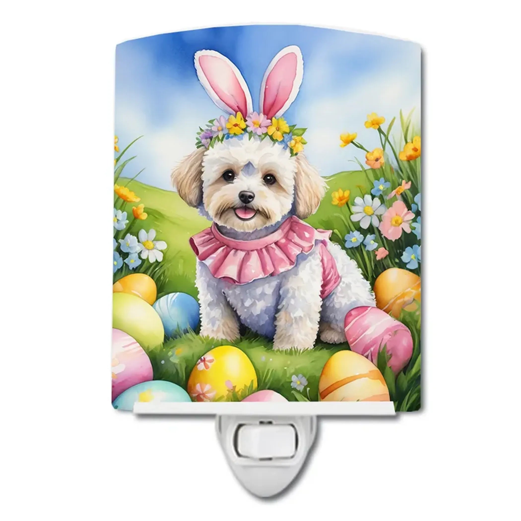 Maltipoo Ceramic Night Light