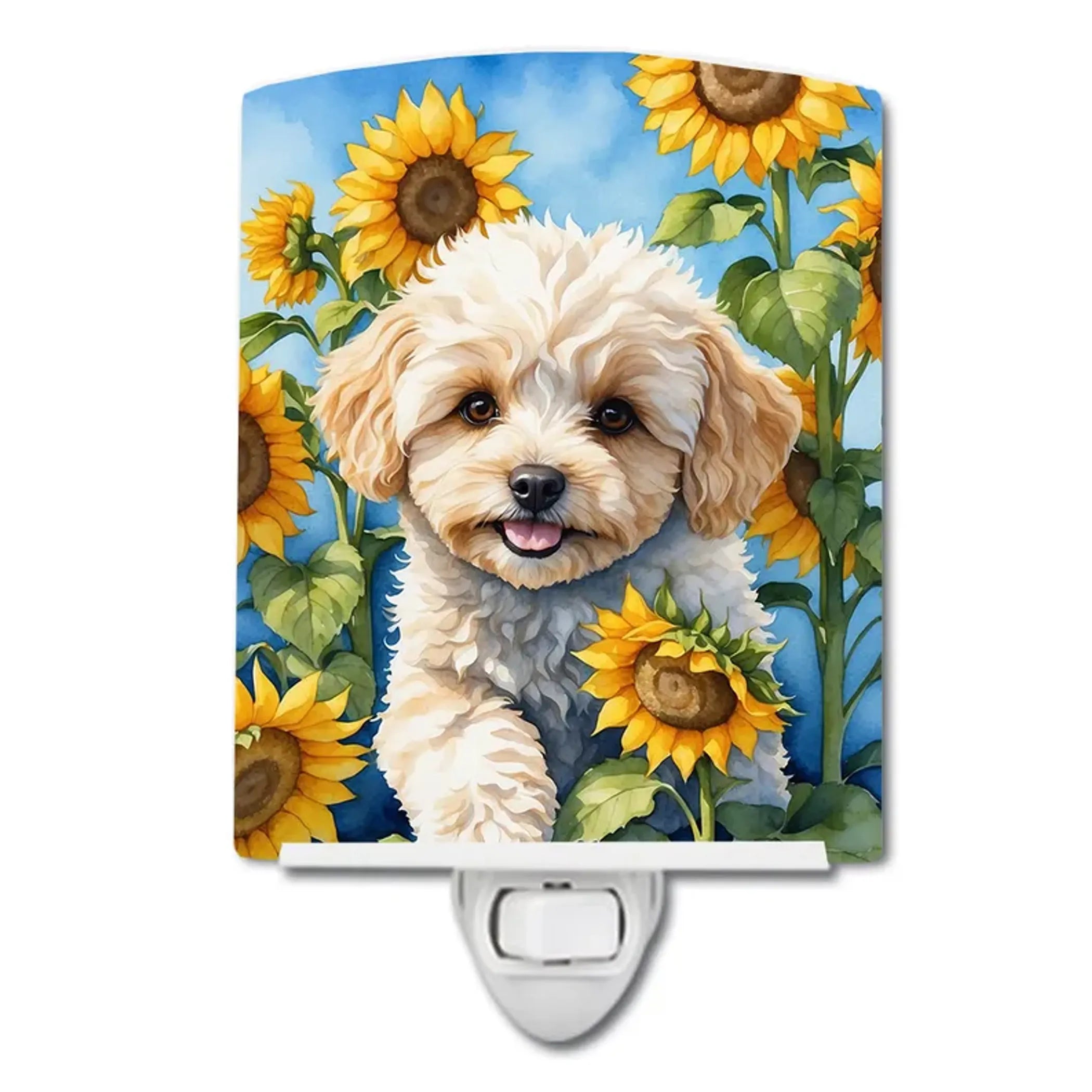 Maltipoo Ceramic Night Light