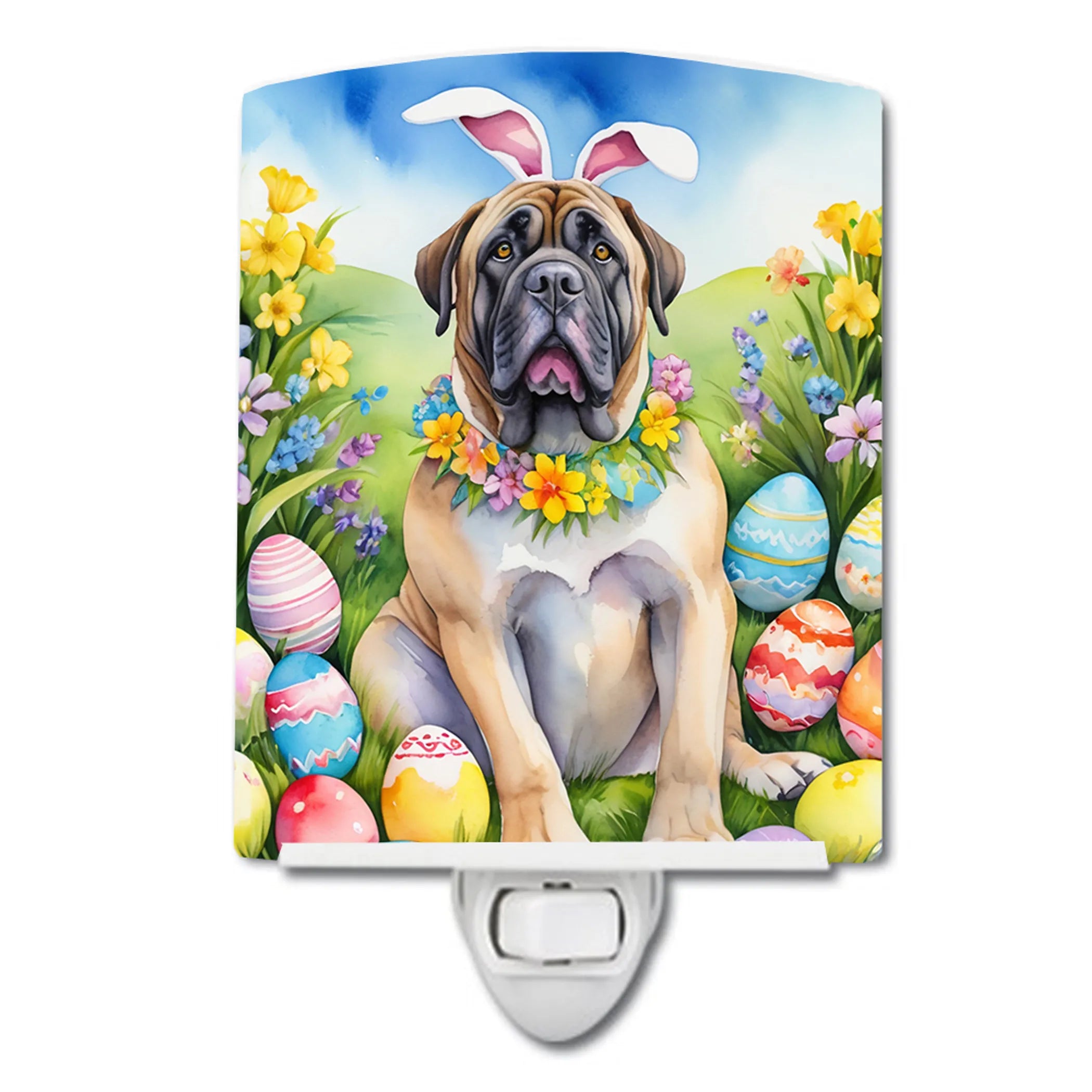 Mastiff Ceramic Night Light