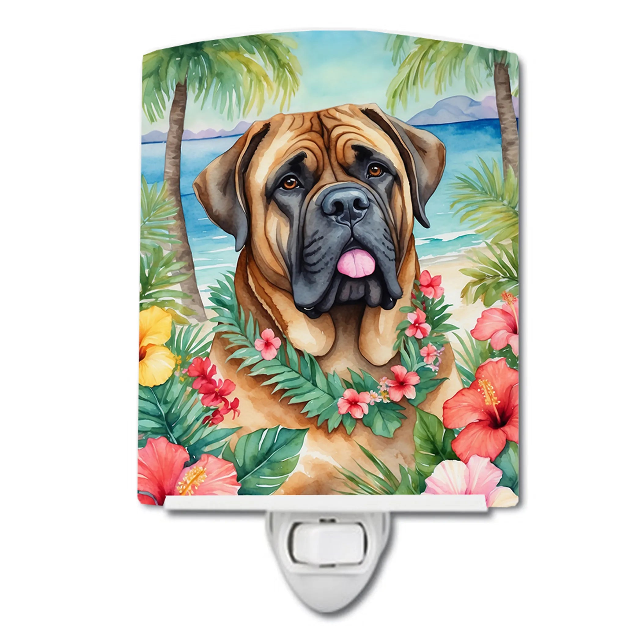 Mastiff Ceramic Night Light