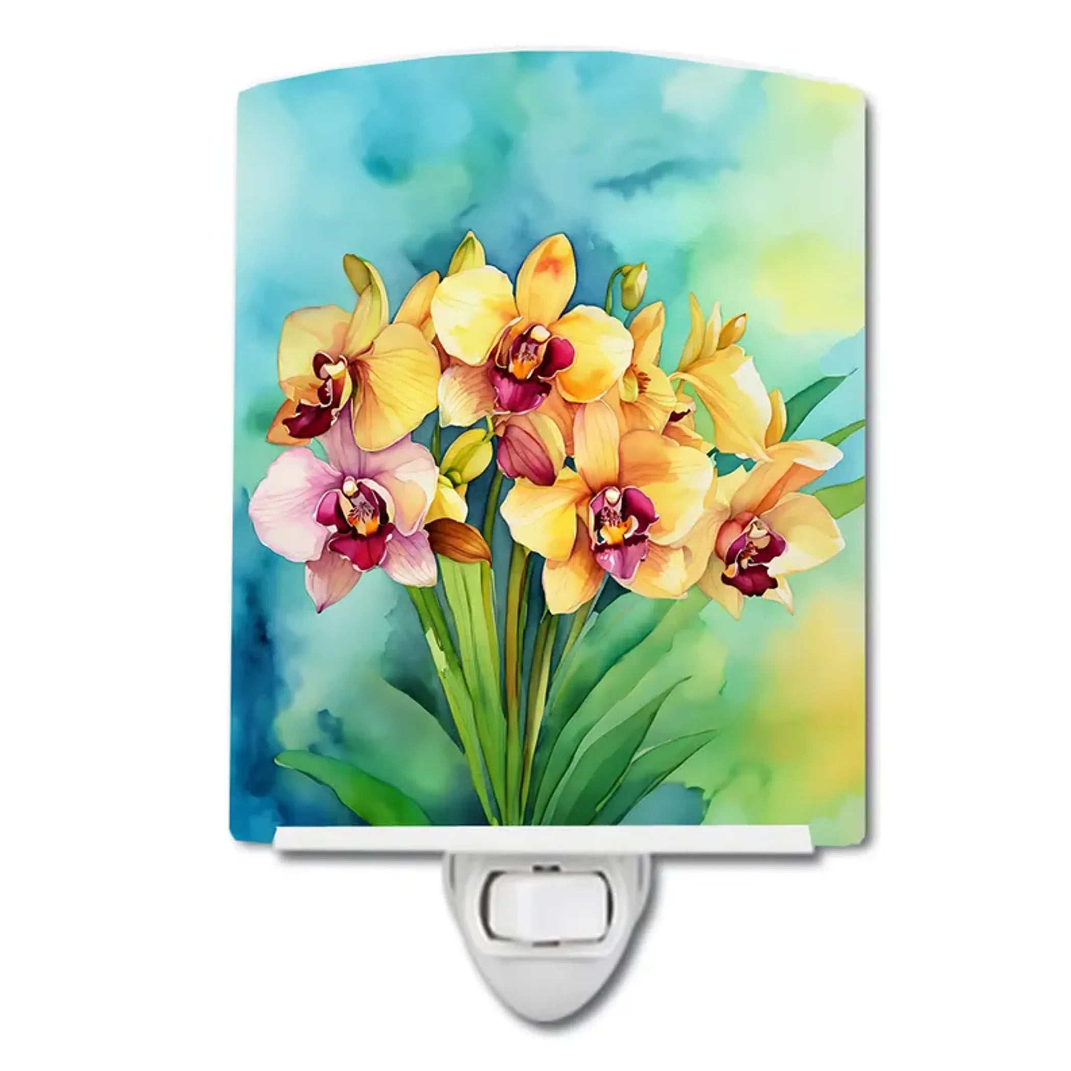 Orchids Ceramic Night Light