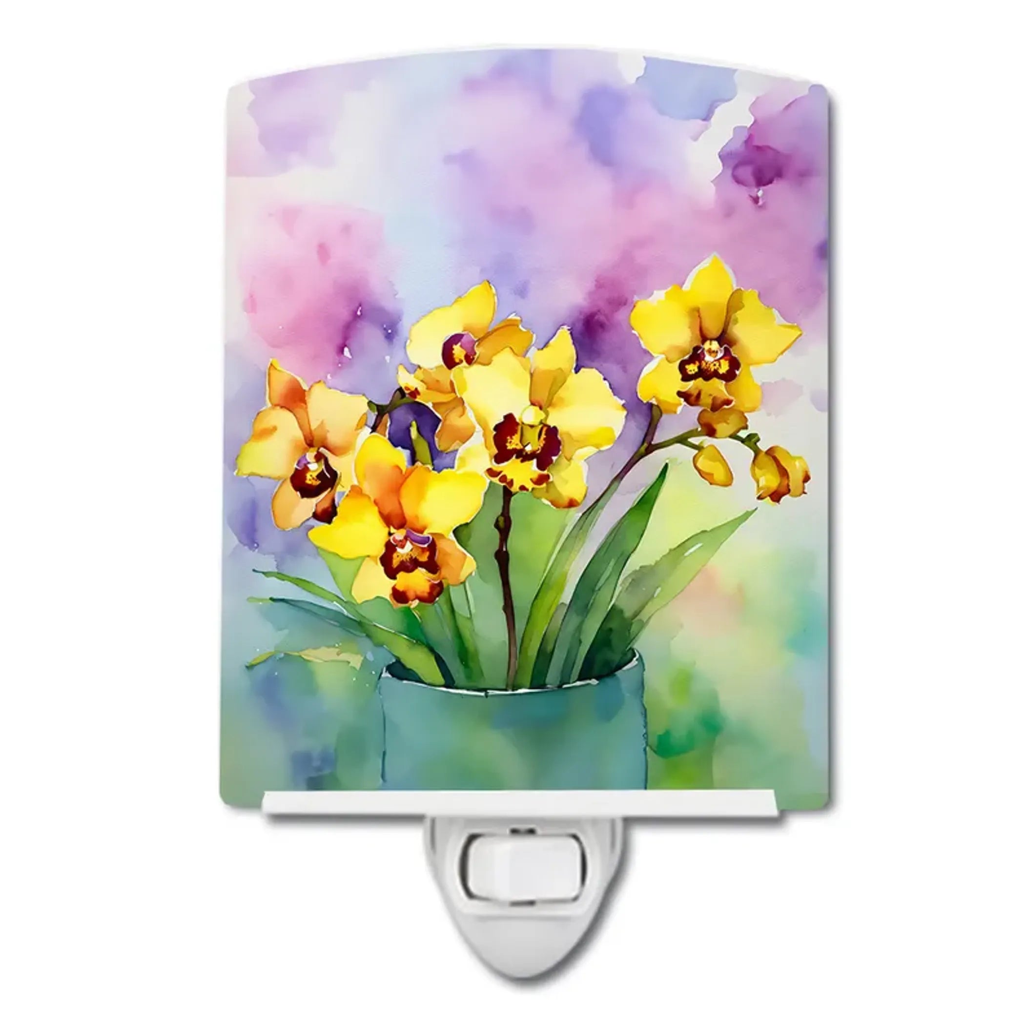 Orchids Ceramic Night Light