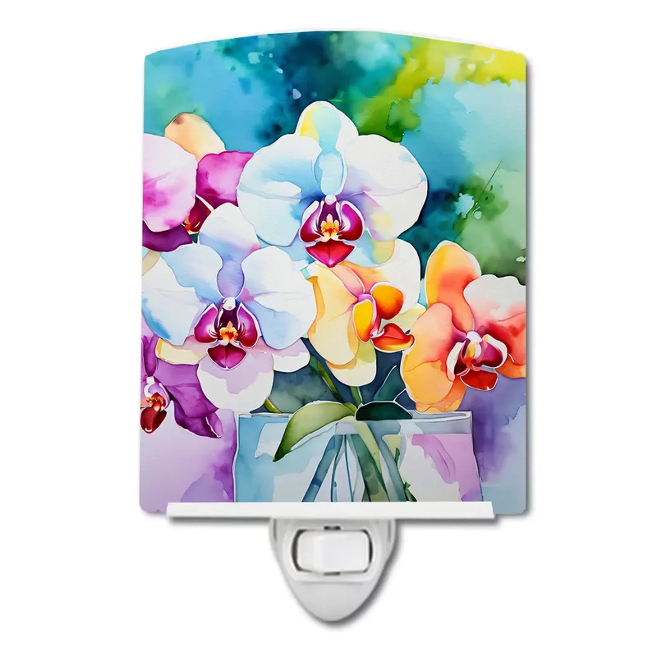 Orchids Ceramic Night Light