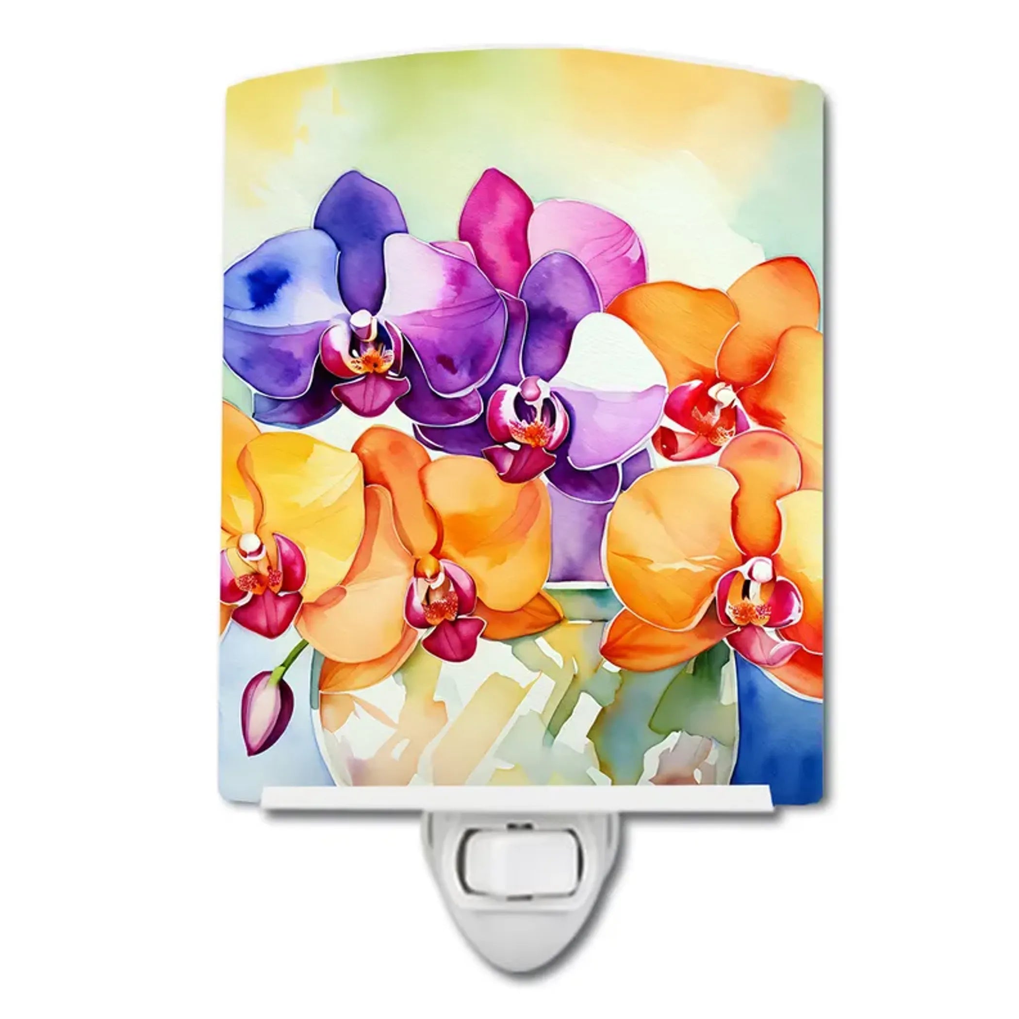 Orchids Ceramic Night Light
