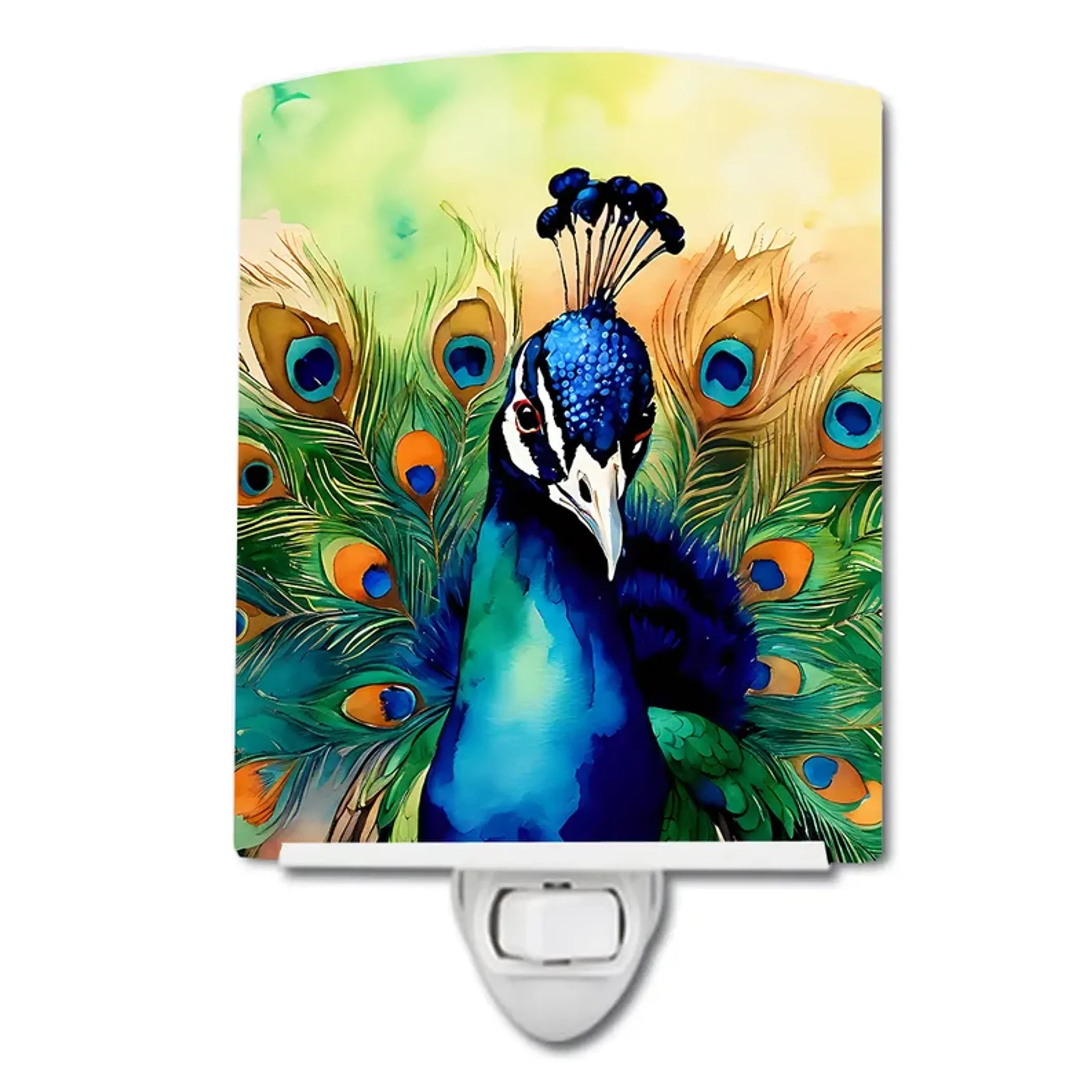 Peacock Ceramic Night Light