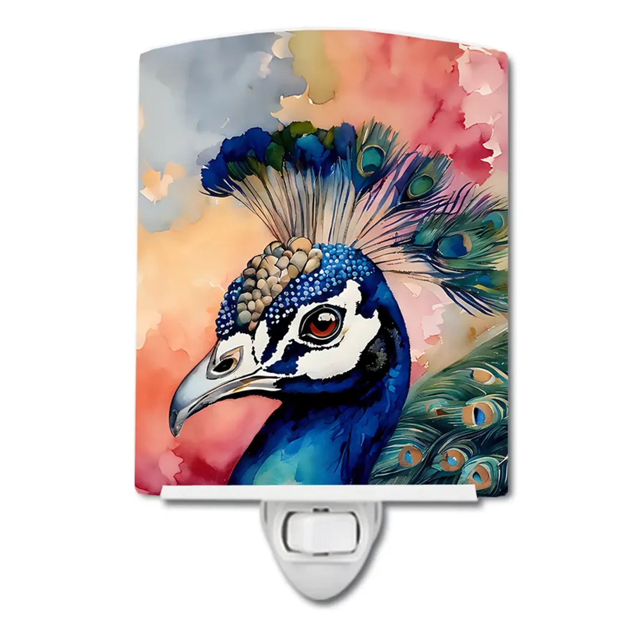 Peacock Ceramic Night Light