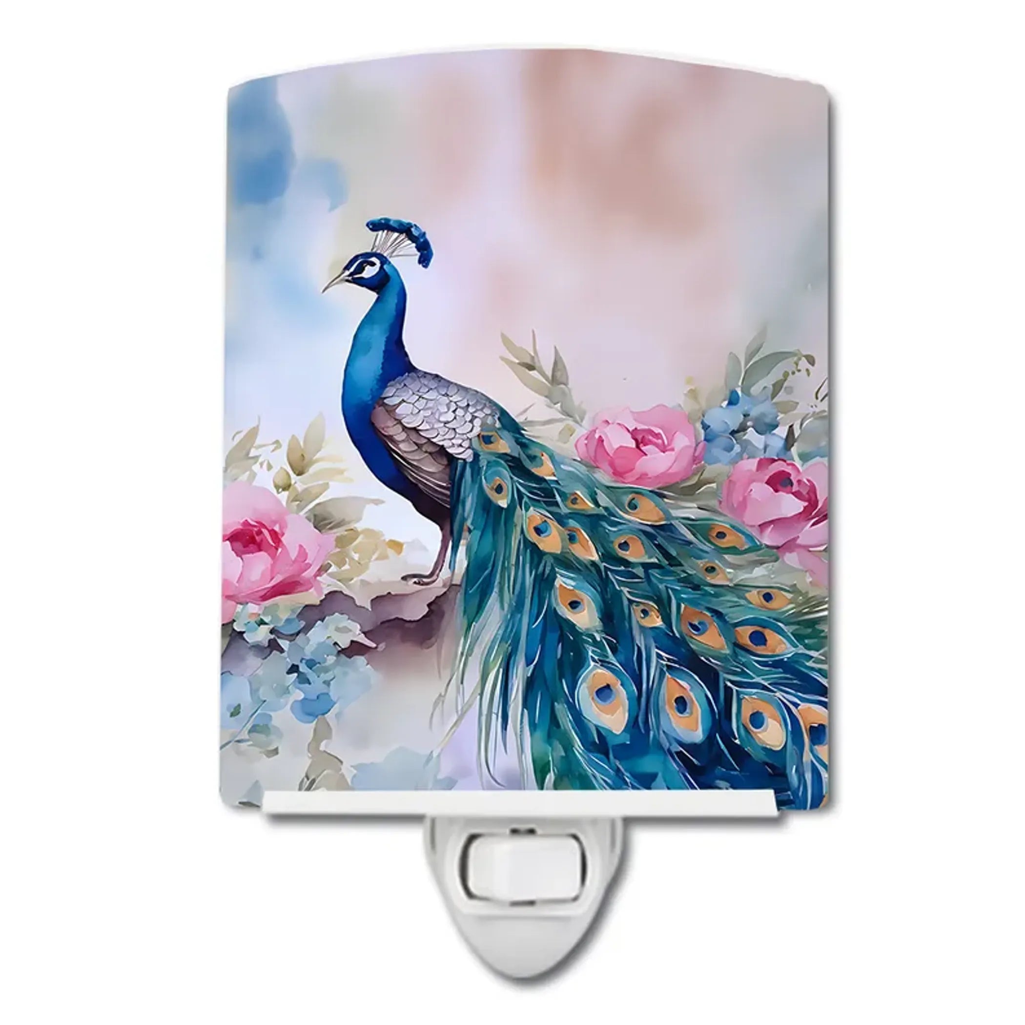Peacock Ceramic Night Light