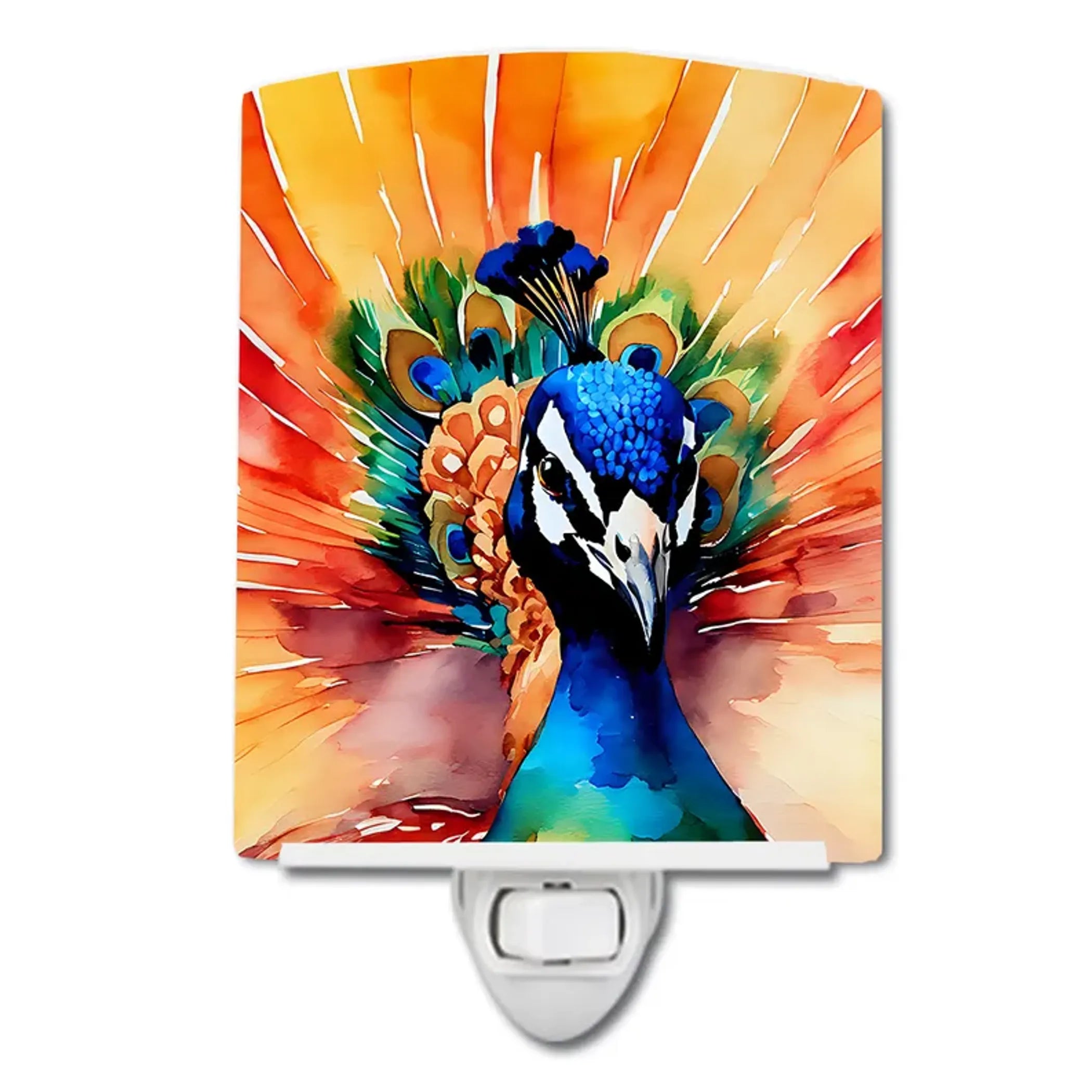 Peacock Ceramic Night Light