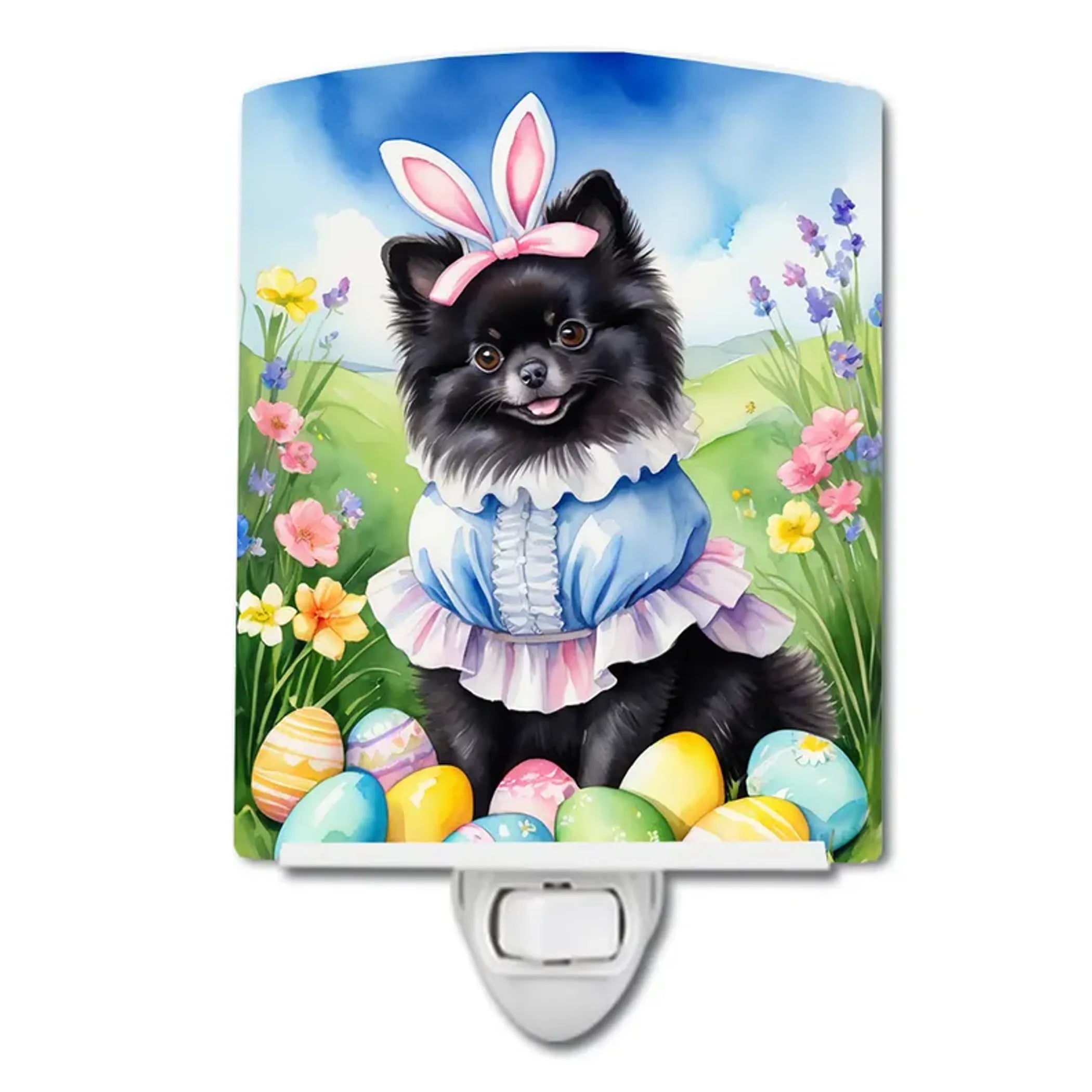 Pomeranian Ceramic Night Light