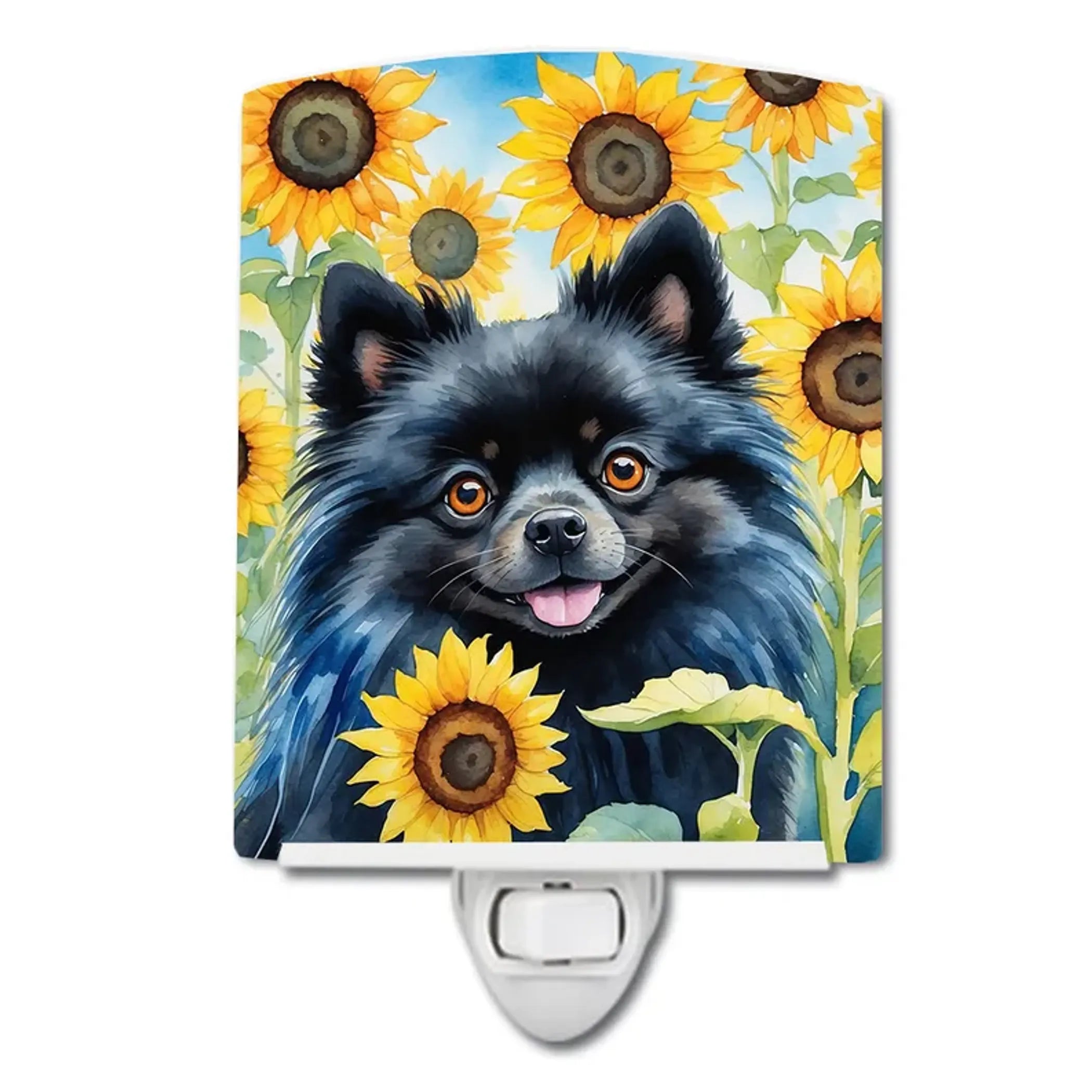 Pomeranian Ceramic Night Light