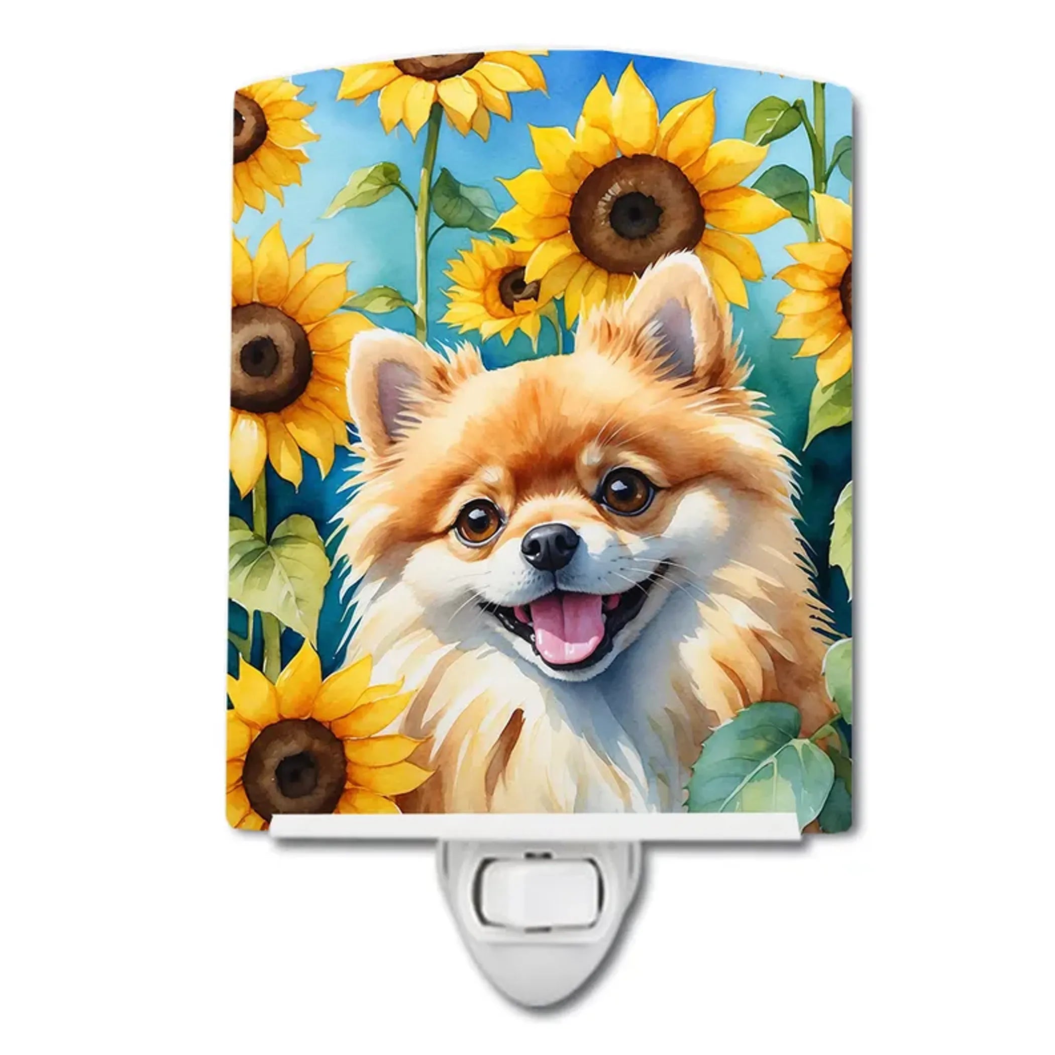 Pomeranian Ceramic Night Light