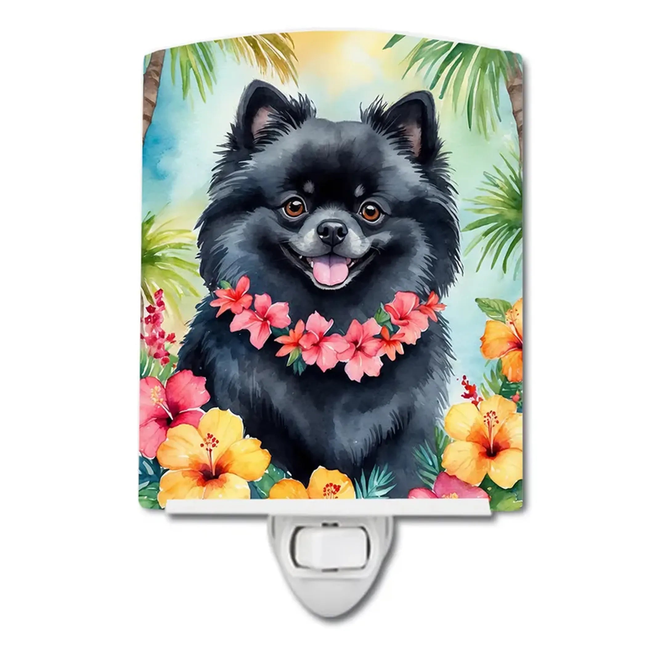 Pomeranian Ceramic Night Light