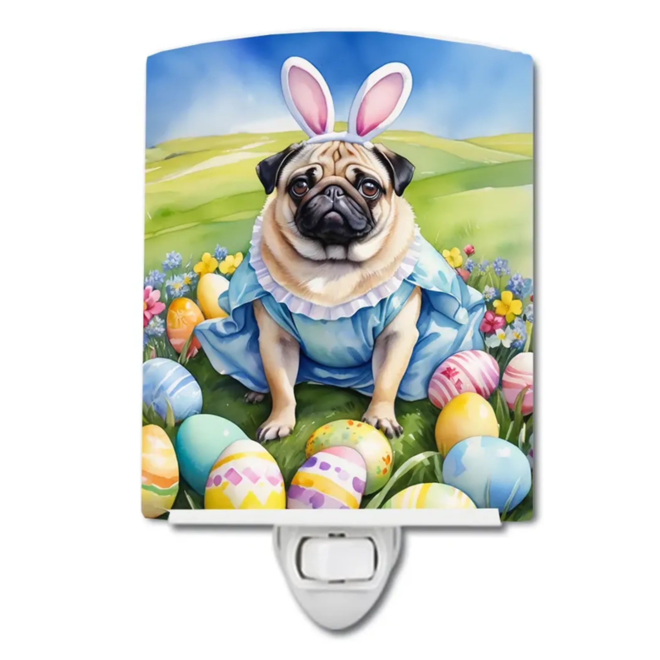 Pug Ceramic Night Light