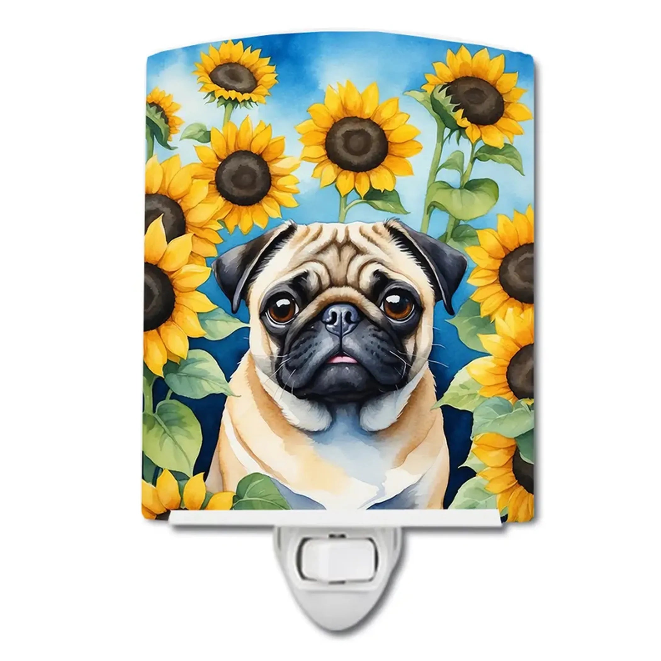 Pug Ceramic Night Light