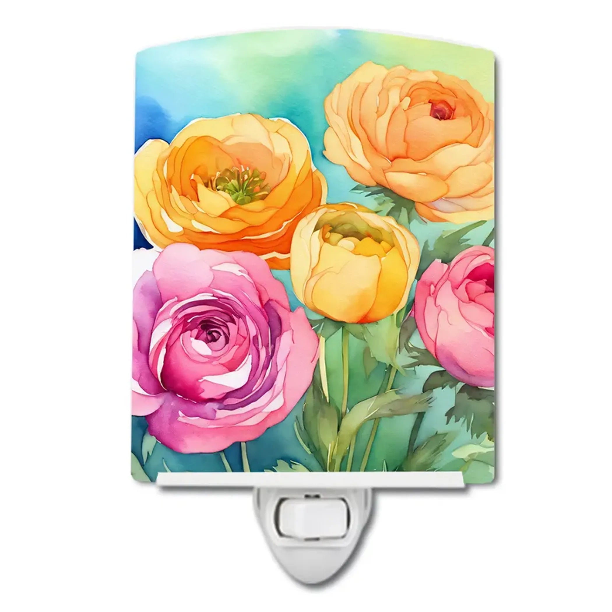 Ranunculus Ceramic Night Light