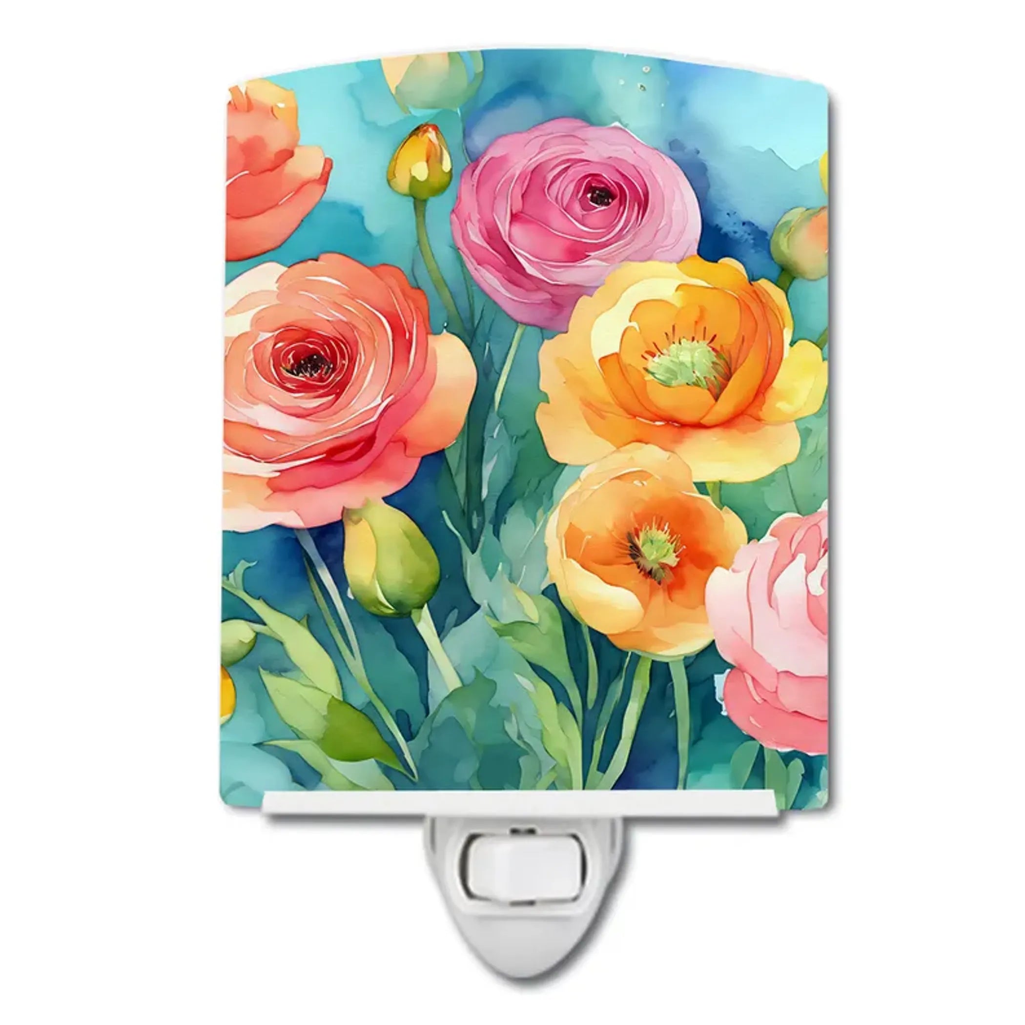 Ranunculus Ceramic Night Light