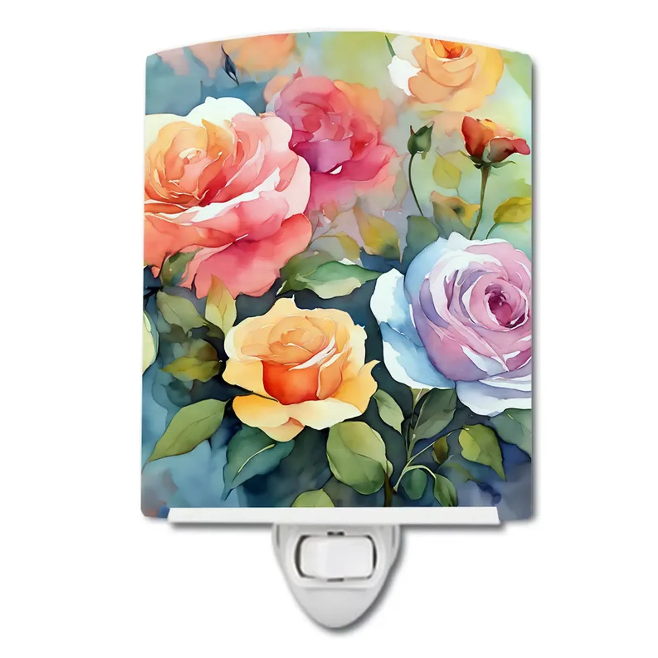 Roses Ceramic Night Light