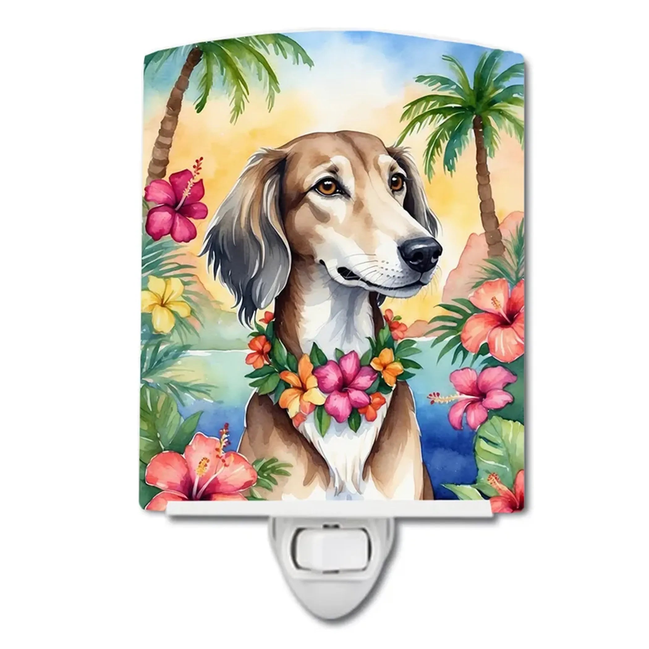 Saluki Ceramic Night Light