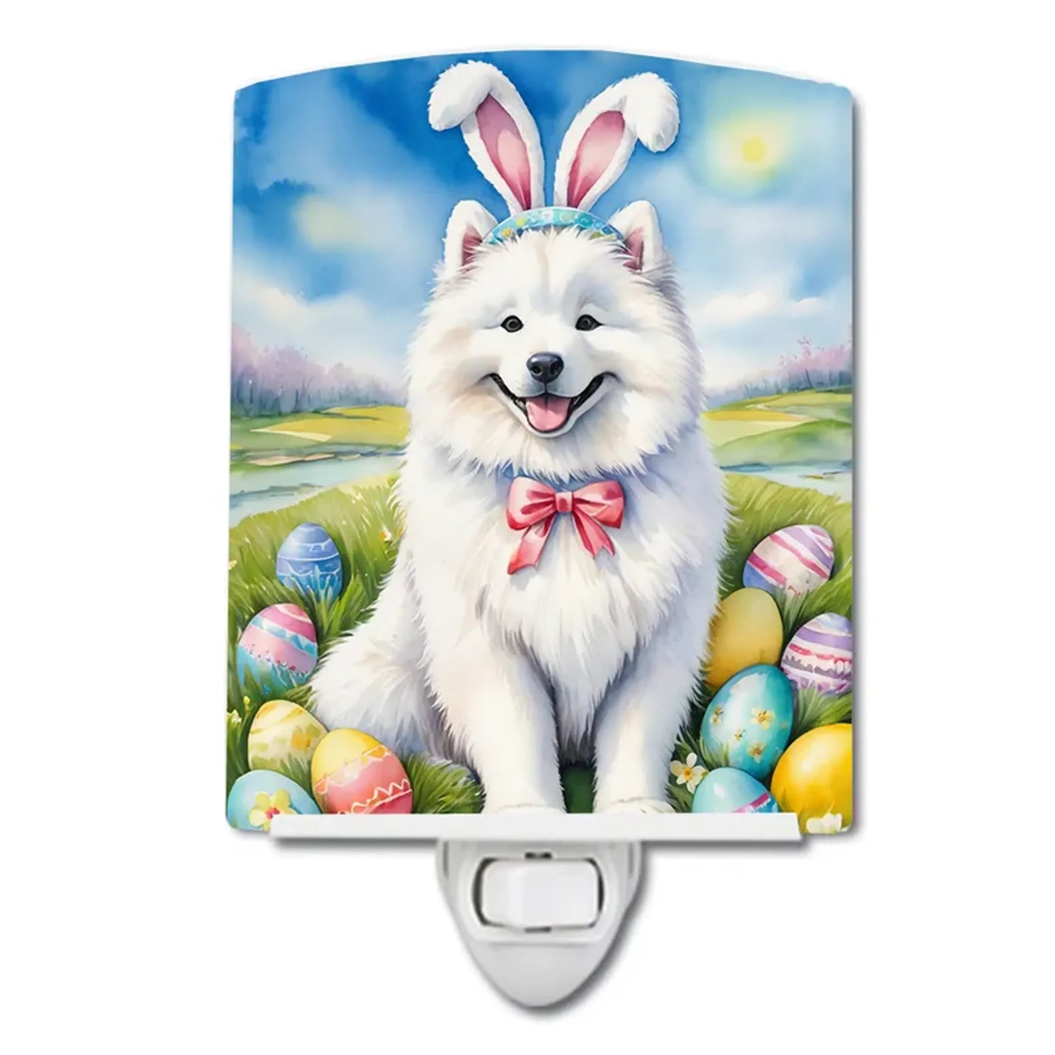 Samoyed Ceramic Night Light