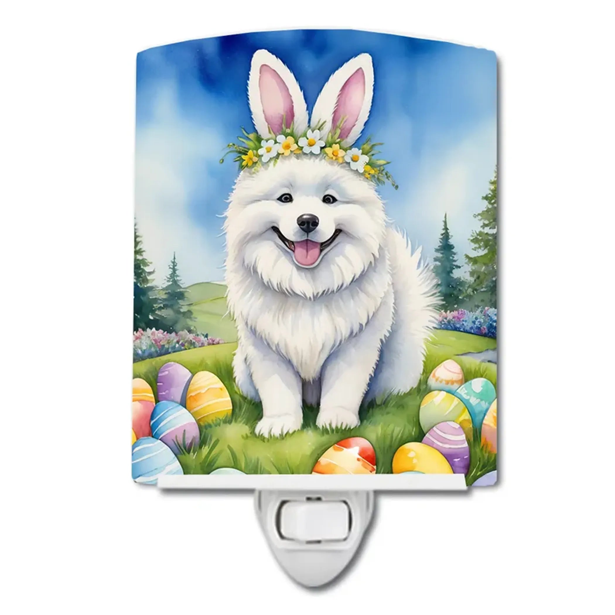 Samoyed Ceramic Night Light