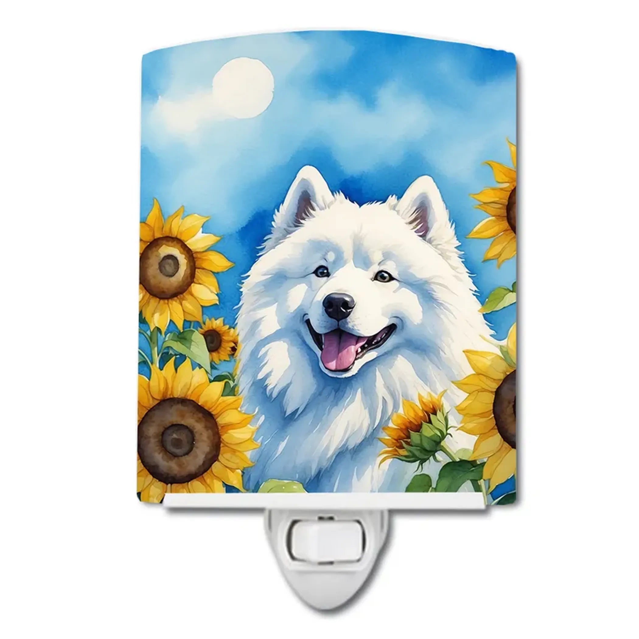 Samoyed Ceramic Night Light