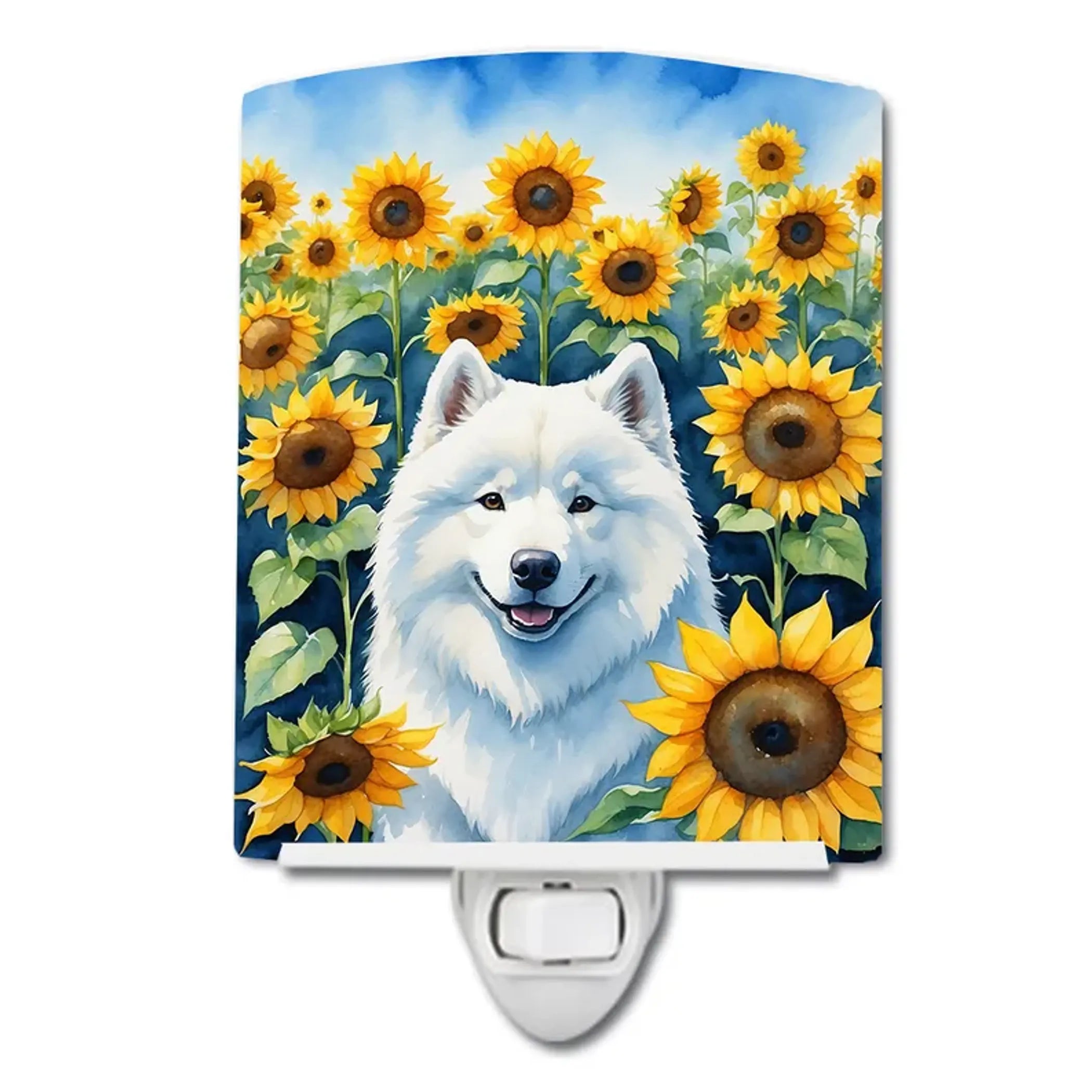 Samoyed Ceramic Night Light