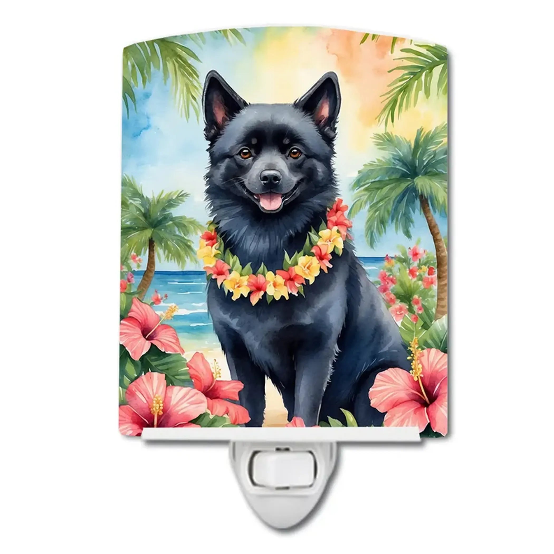Schipperke Ceramic Night Light