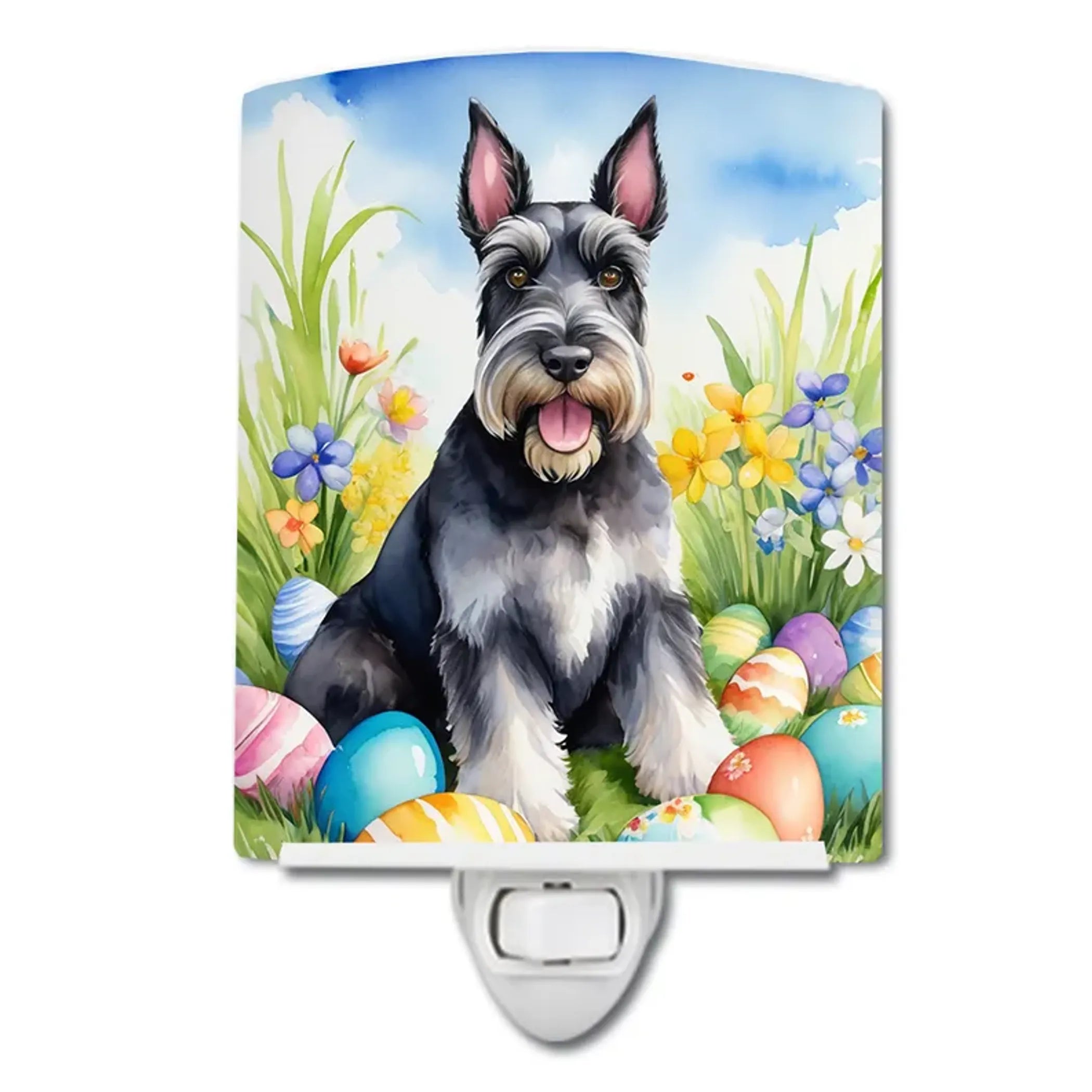 Schnauzer Ceramic Night Light