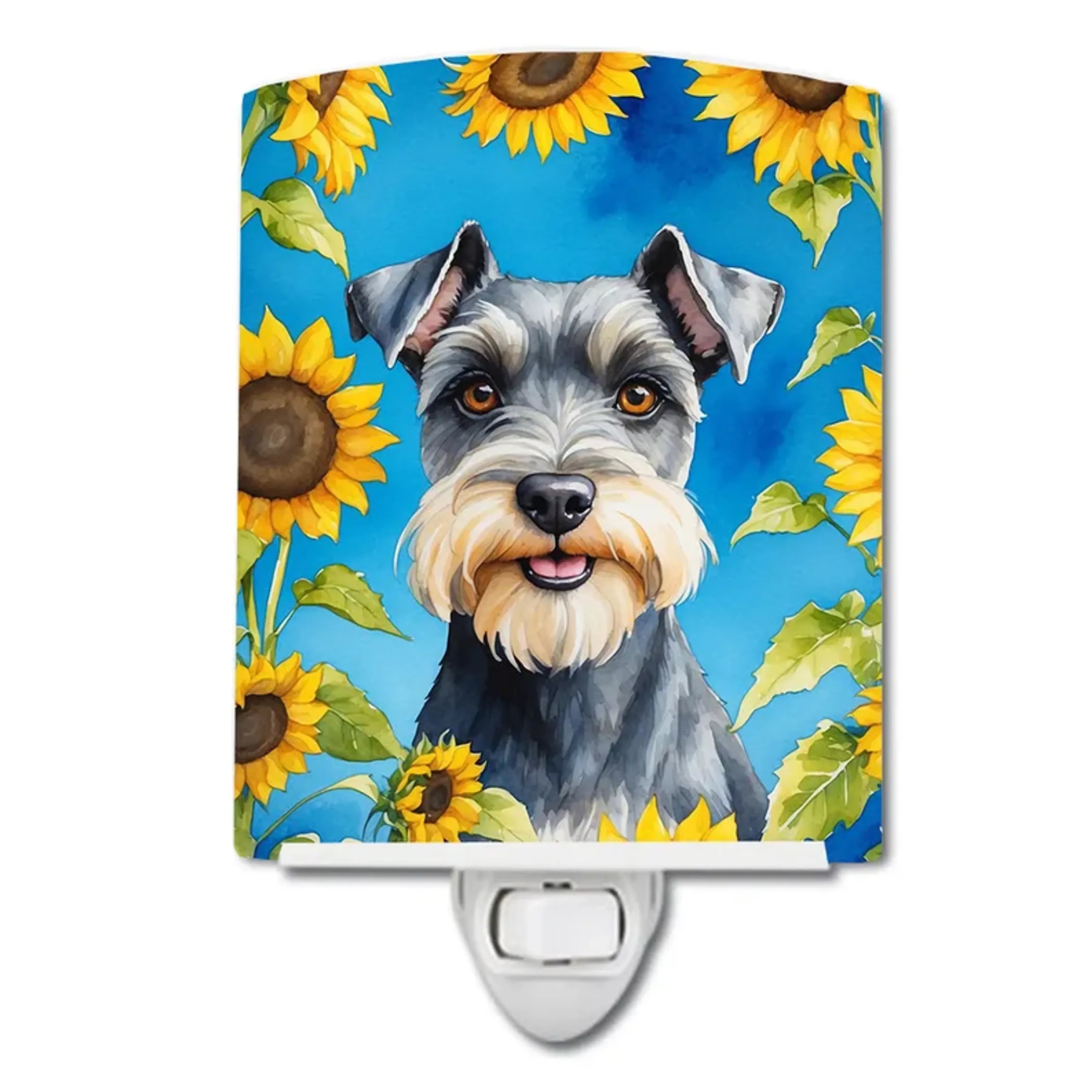 Schnauzer Ceramic Night Light
