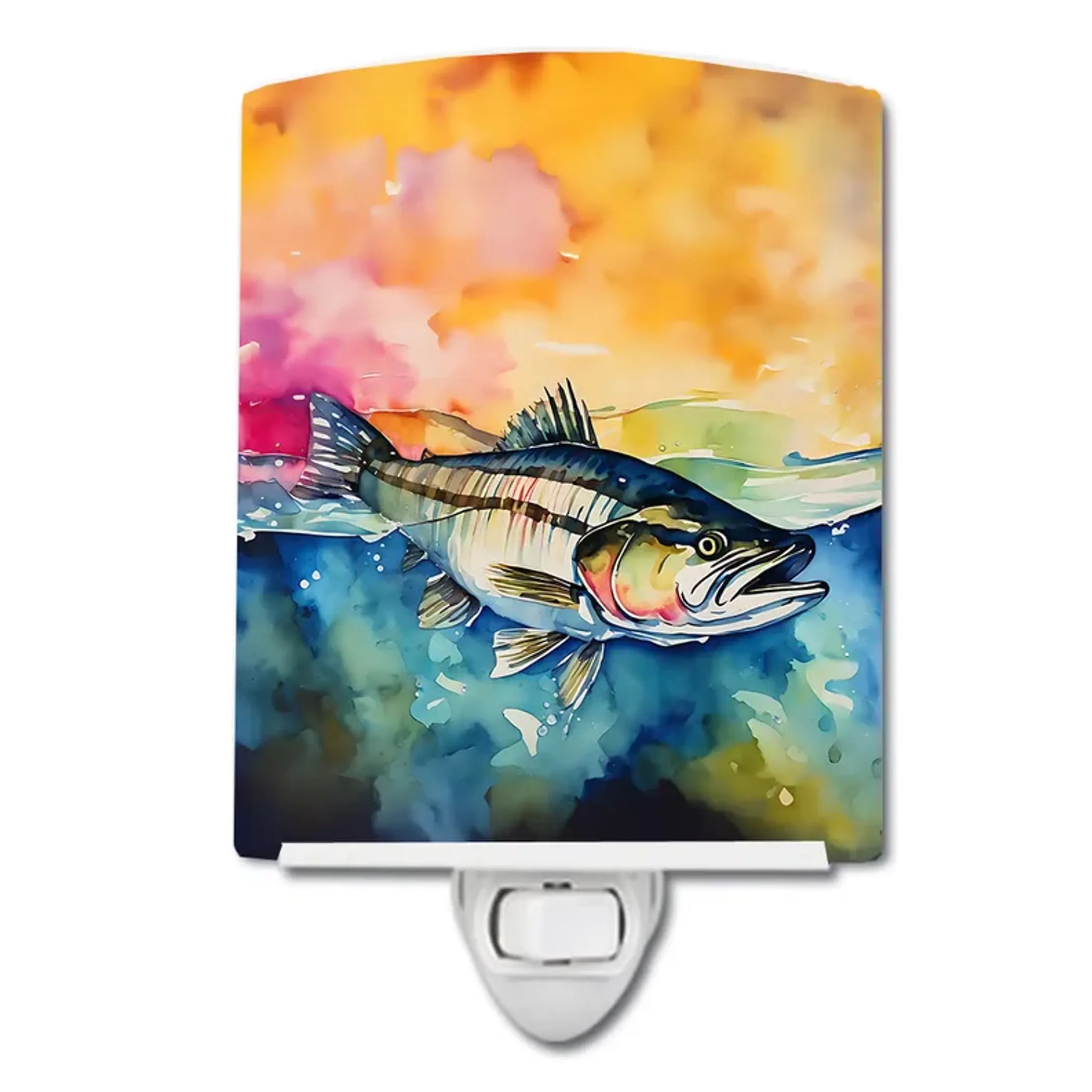 Striped Ceramic Night Light