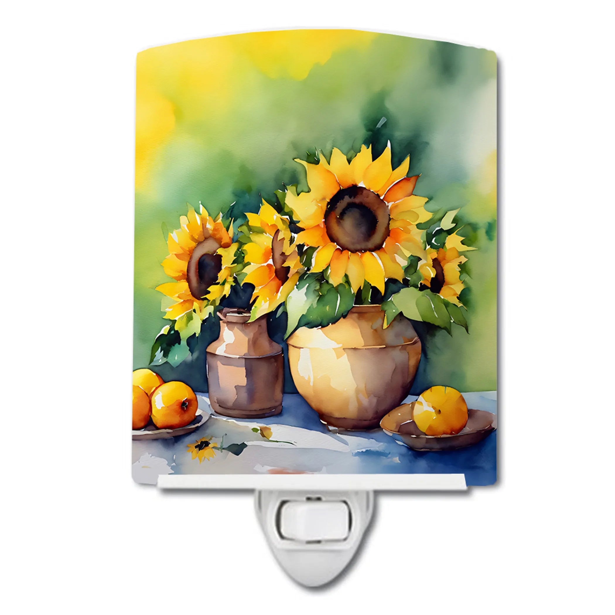 Sunflowers Ceramic Night Light