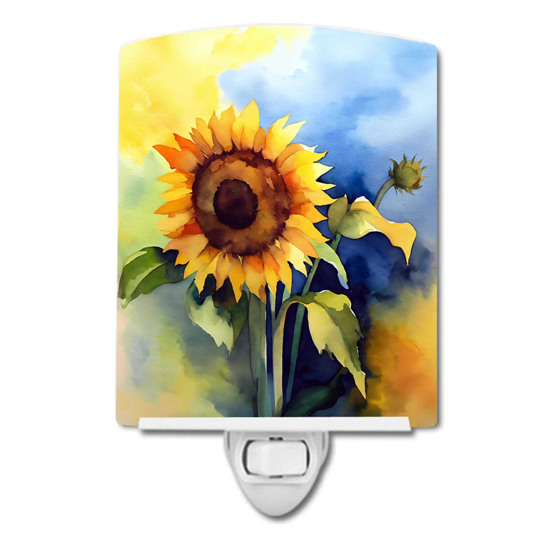 Sunflowers Ceramic Night Light