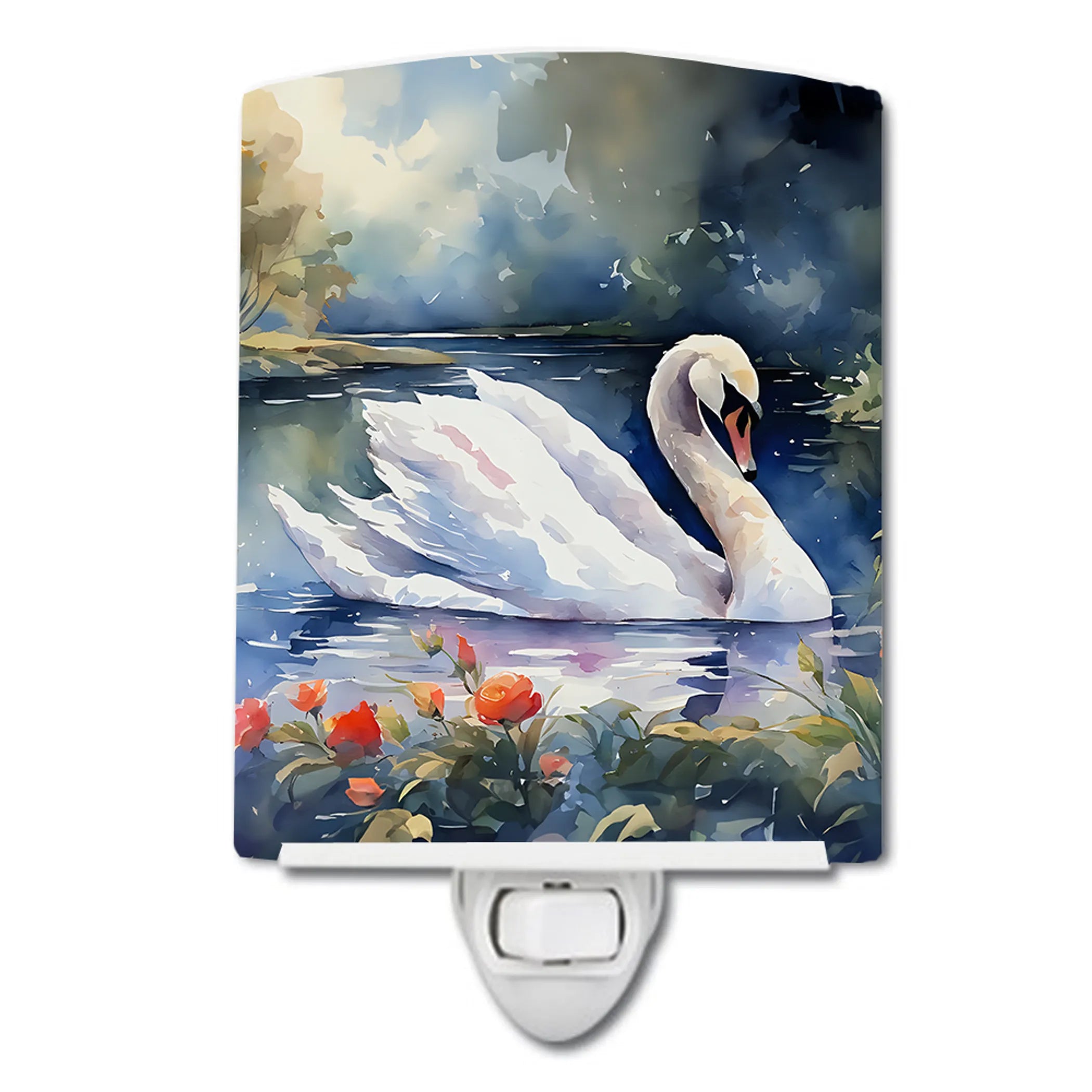 Swan Ceramic Night Light