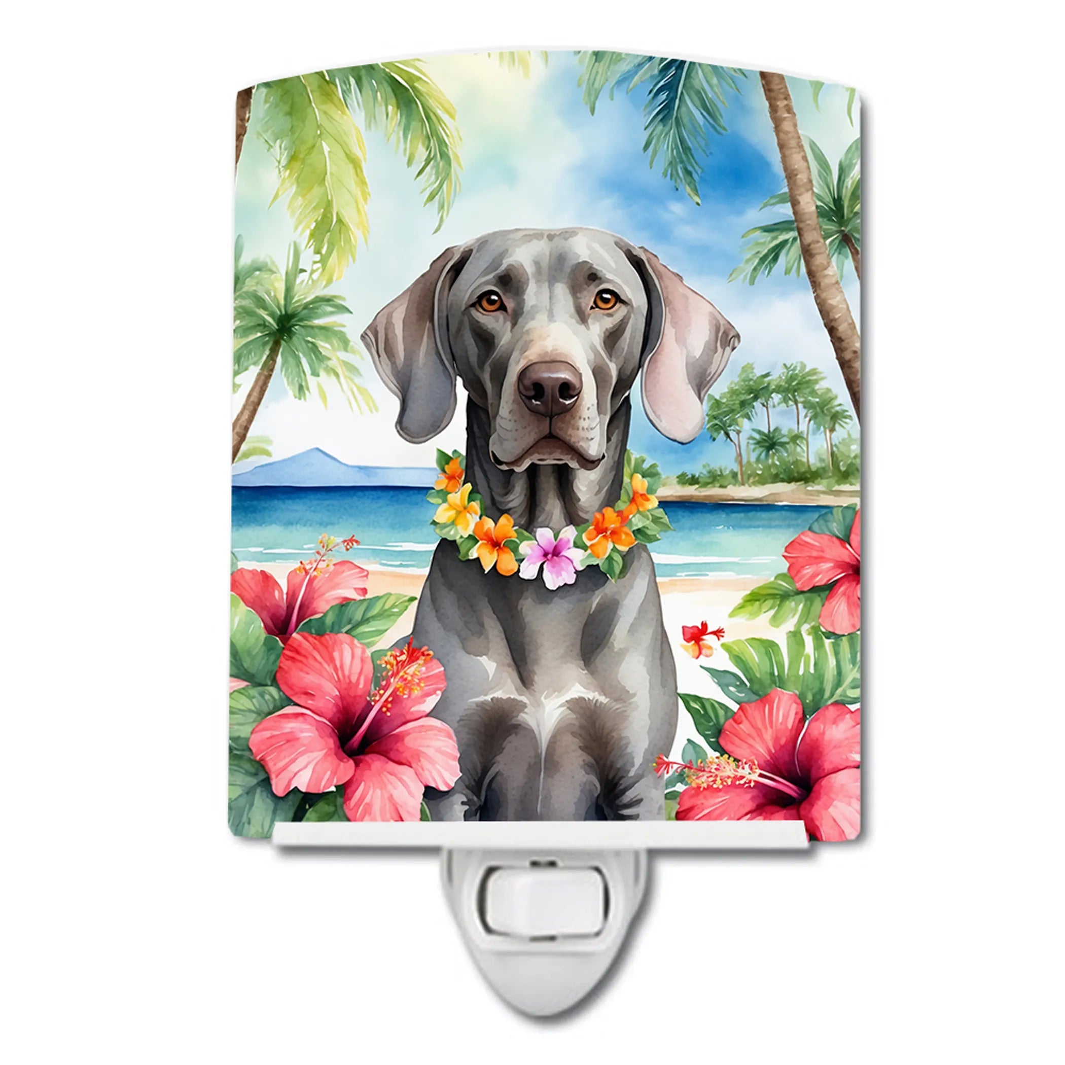 Weimaraner Ceramic Night Light