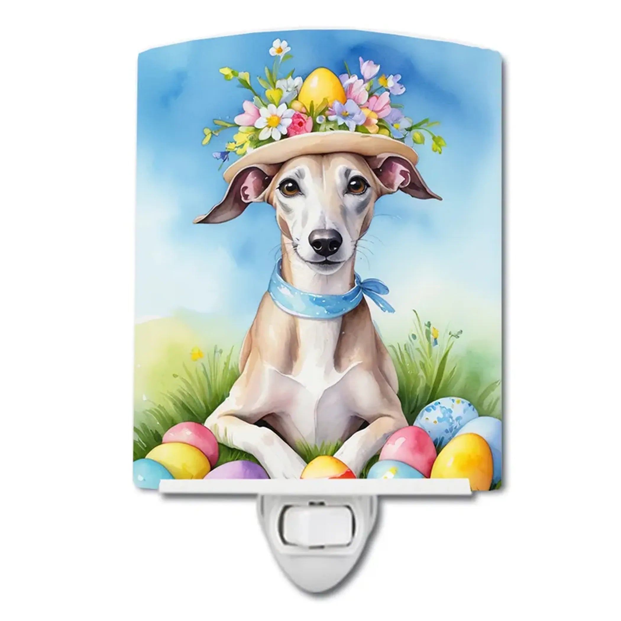 Whippet Ceramic Night Light