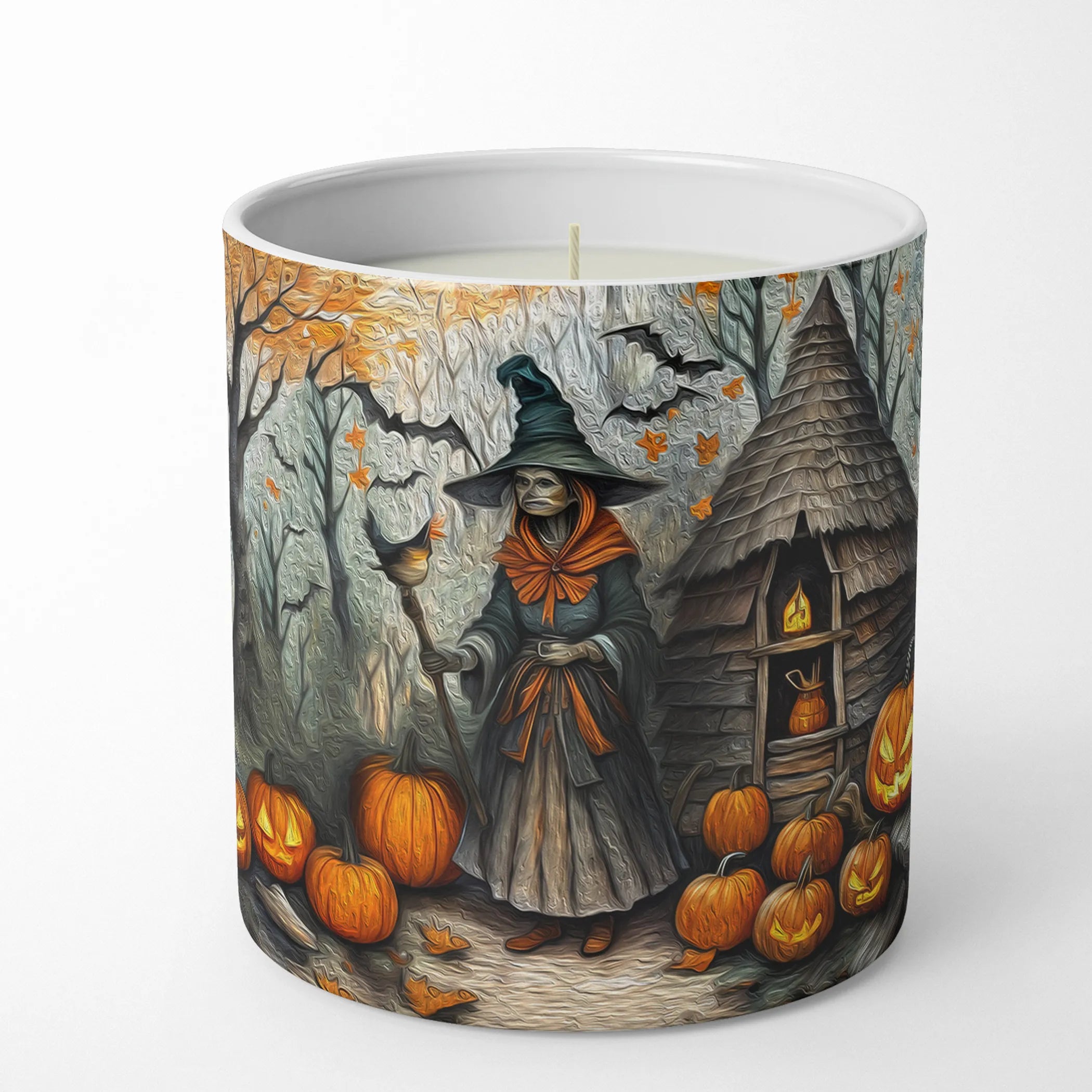 Slavic Witch Spooky Halloween Decorative Soy Candle